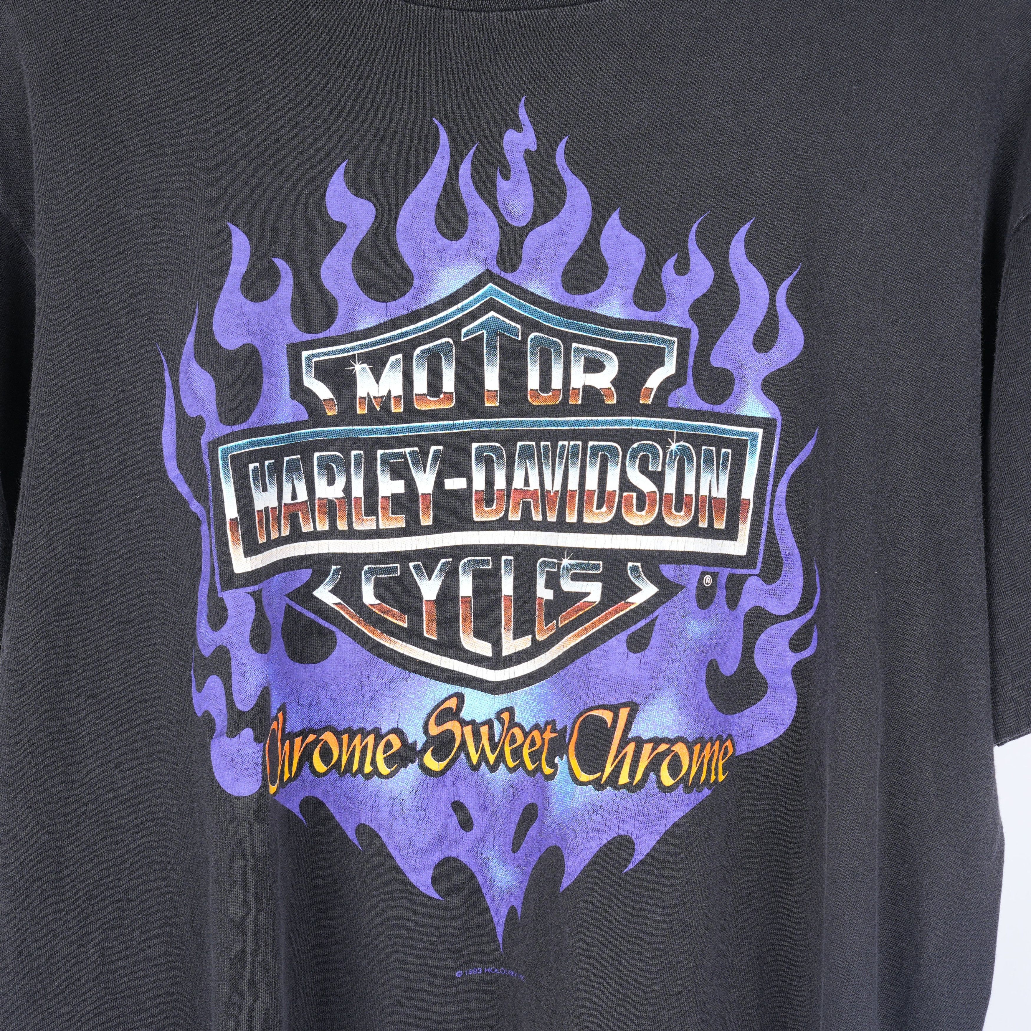 Vintage VINTAGE HARLEY DAVIDSON HD CHROME SWEET CHROME 1993 T-SHIRT Size US M / EU 48-50 / 2 - 3 Thumbnail