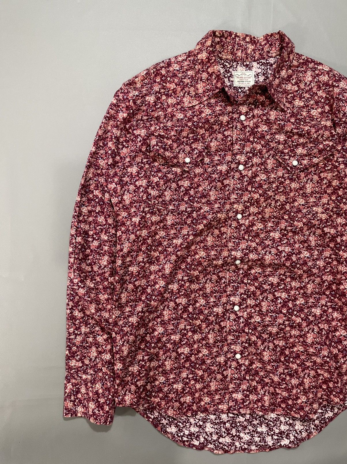 RRL Ralph Lauren Vintage Pearl diver western shirt floral printed style Size US L / EU 52-54 / 3 - 2 Thumbnail
