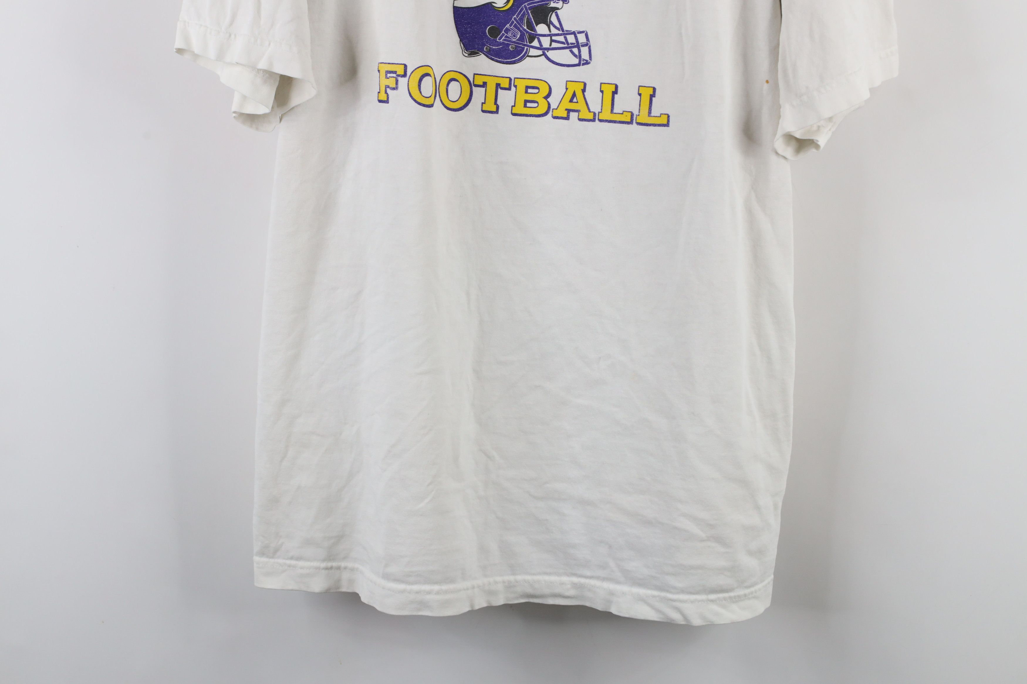 Reebok × Vintage Vintage Reebok Spell Out Minnesota Vikings Football T-Shirt Size US XL / EU 56 / 4 - 3 Thumbnail
