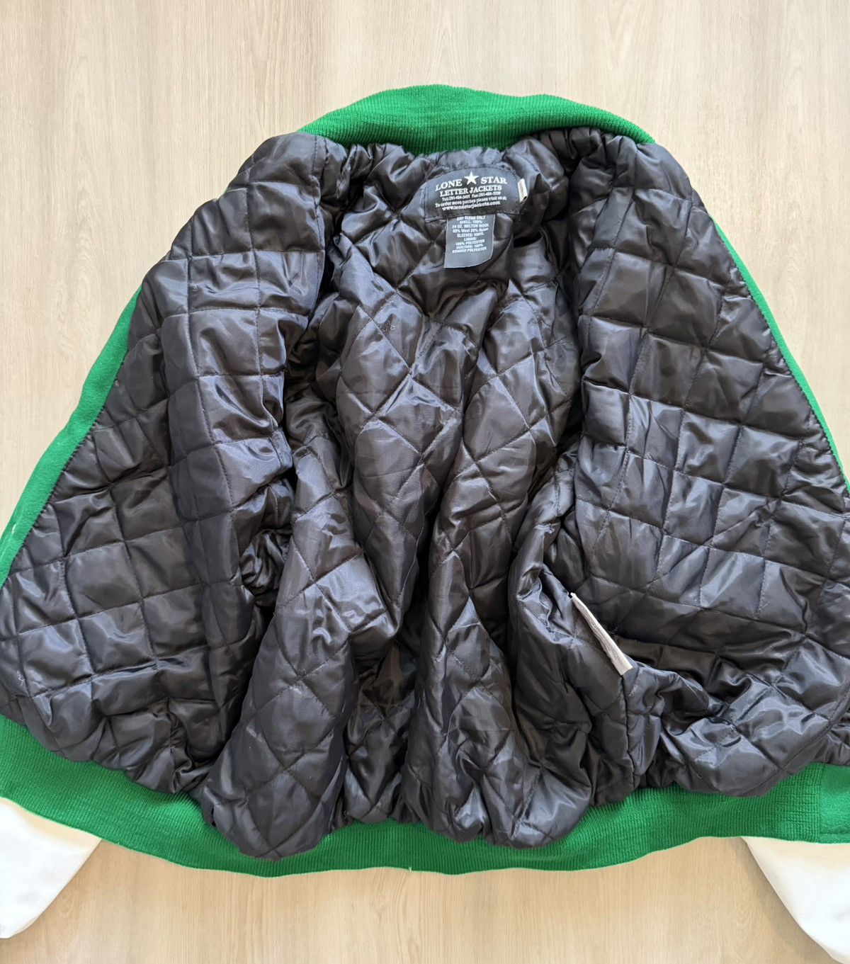 Vintage Texas Star Green Letterman Varsity Jacket Sz L Wool Size US L / EU 52-54 / 3 - 10 Thumbnail