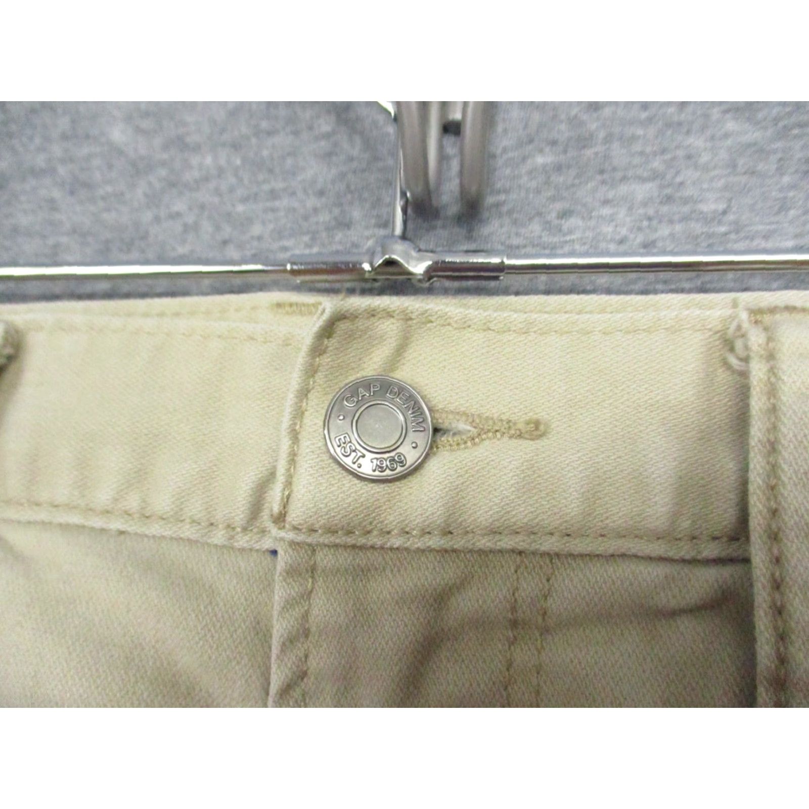 Gap VINTAGE Gap 1969 Pants Mens 30x30 Khaki Tan Chino Slim Fit Straight Leg 100% Cotton Logo Size US 30 / EU 46 - 5 Thumbnail