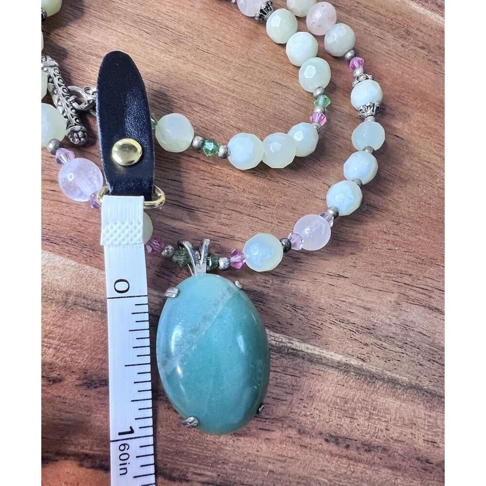 Other Jadeite Tourmaline .925 Findings & Spacers Pendent Necklace Size ONE SIZE - 11 Thumbnail