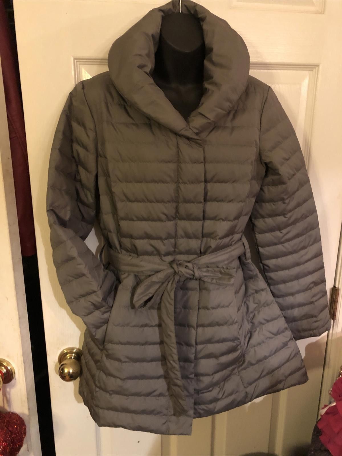 Halston III Halston 80% Down Puffer Coat Grey Sz S Size S / US 4 / IT 40 - 2 Thumbnail