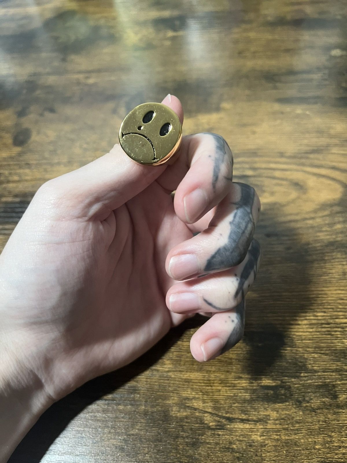 Other Crying Sad face ring size 10 Size ONE SIZE - 3 Thumbnail