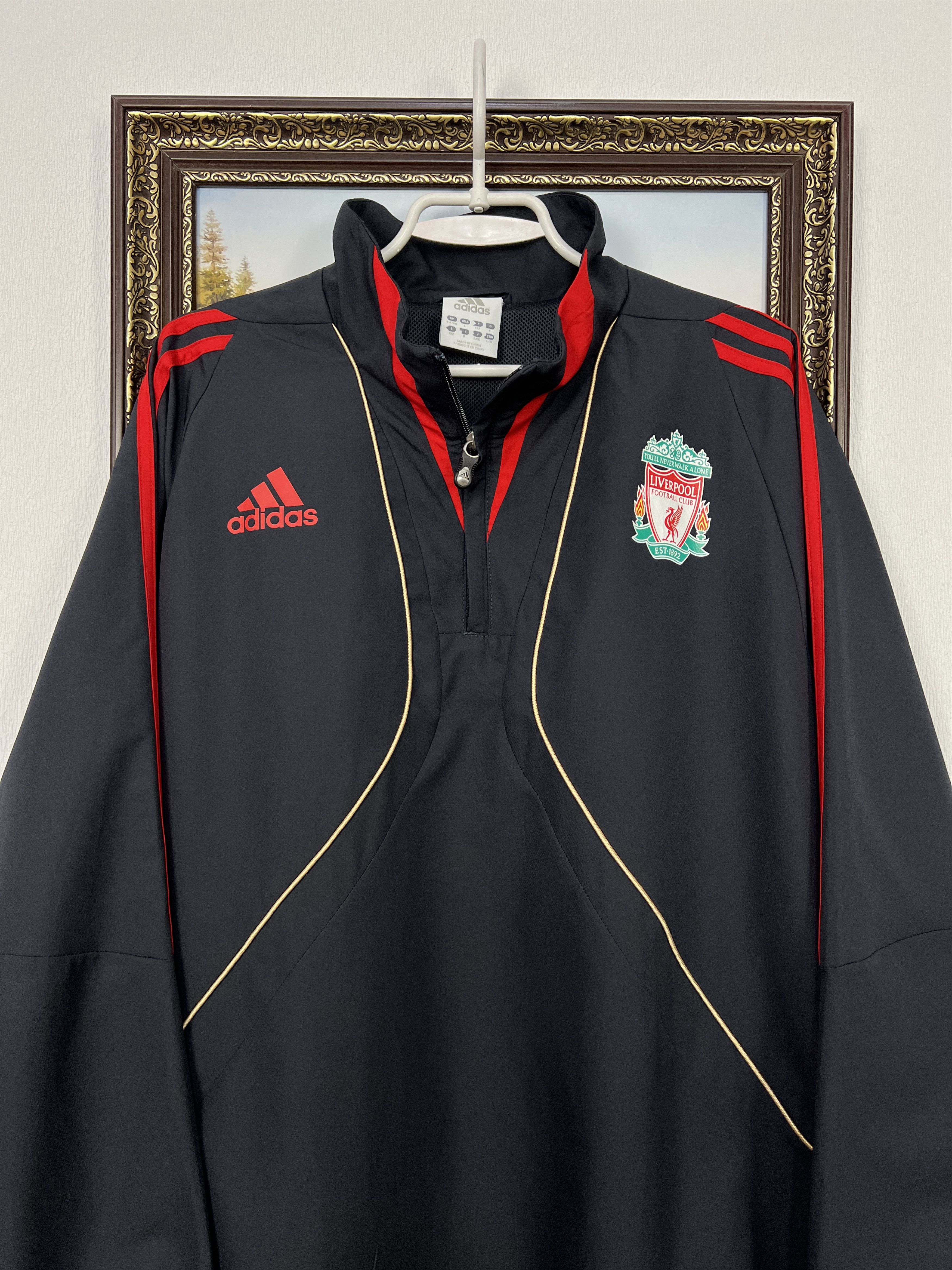 Adidas Vintage Adidas Liverpool Football Jacket Soccer Train Size US L / EU 52-54 / 3 - 2 Thumbnail