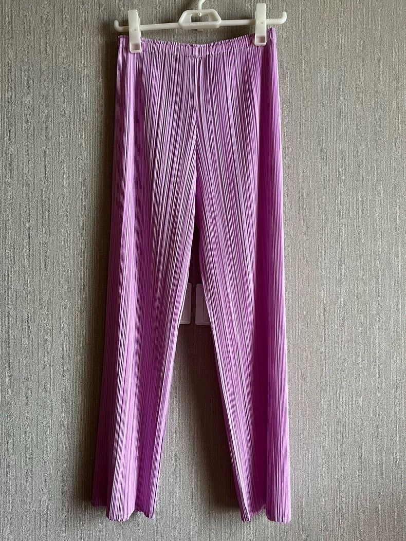 Issey Miyake Pleats Please Purple Pants - dmc