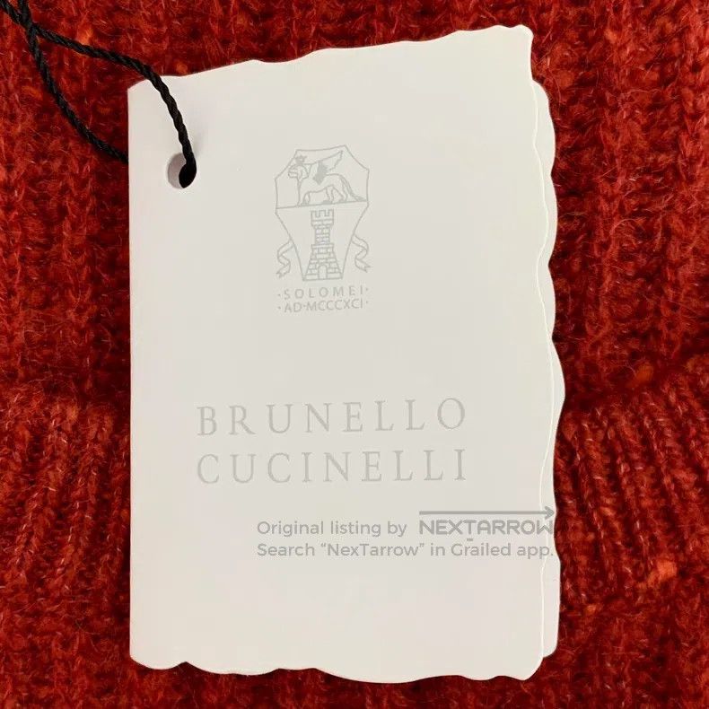 Brunello Cucinelli Brunello Cucinelli Red Wool Crewneck Long Sleeve Knit Swea Size M / US 6-8 / IT 42-44 - 8 Thumbnail