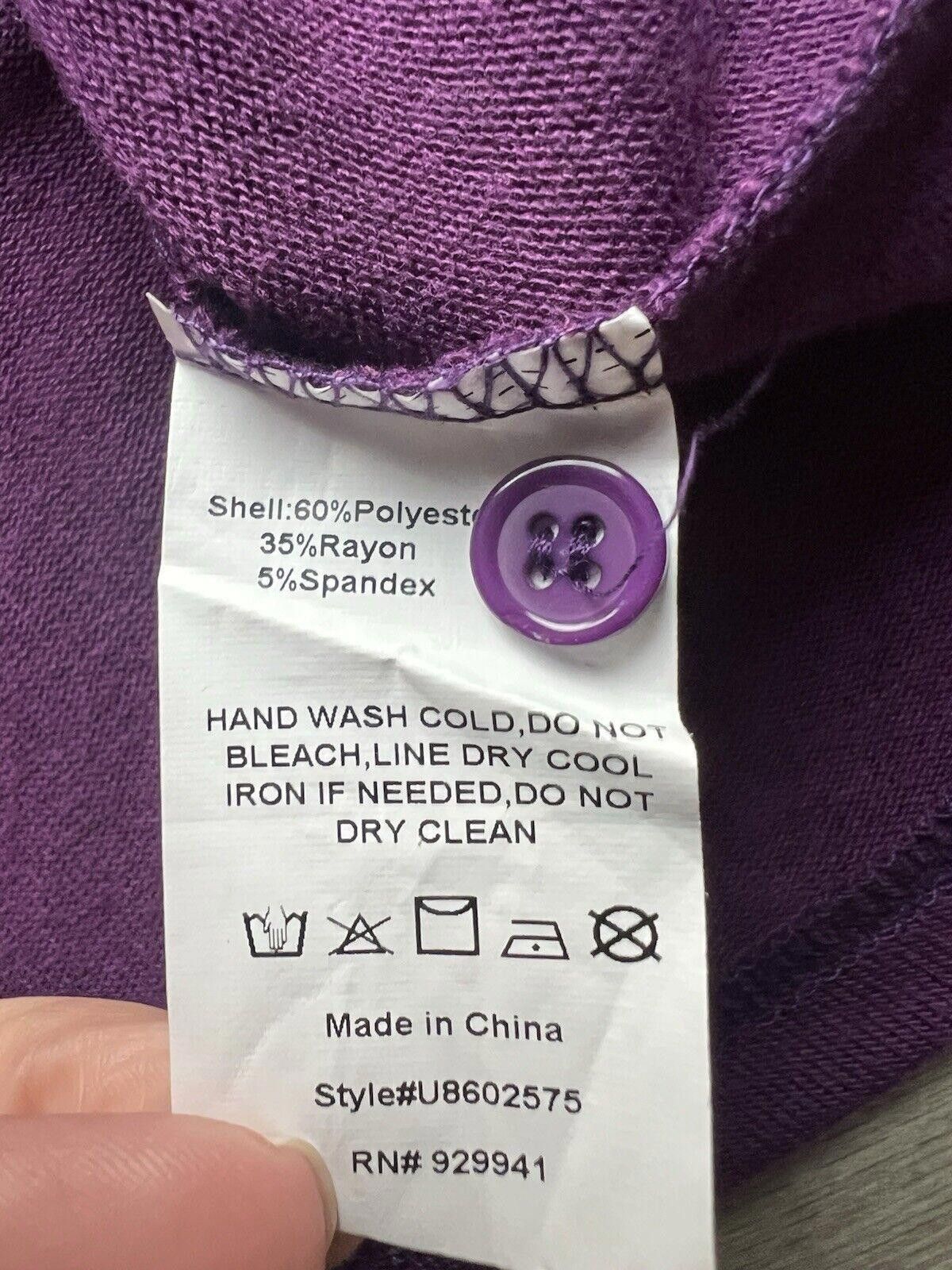 Designer suzanne betro tops 1x Purple MSRP $66 Size XL / US 12-14 / IT 48-50 - 9 Thumbnail
