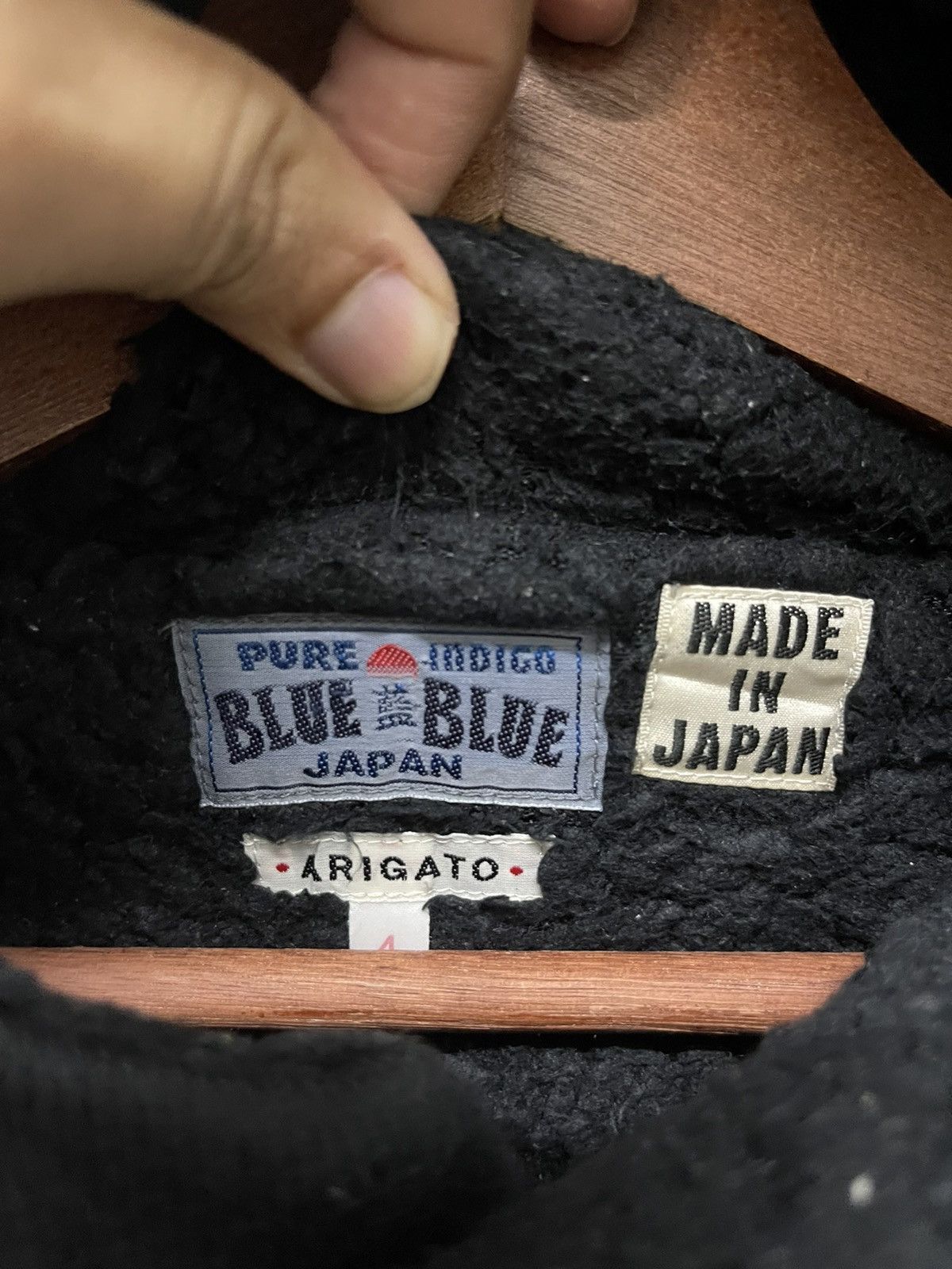 Blue Blue Japan AUTUMN WINTER 90’s BLUE BLUE PURE INDIGO ARIGATO HOOD Size US L / EU 52-54 / 3 - 4 Thumbnail