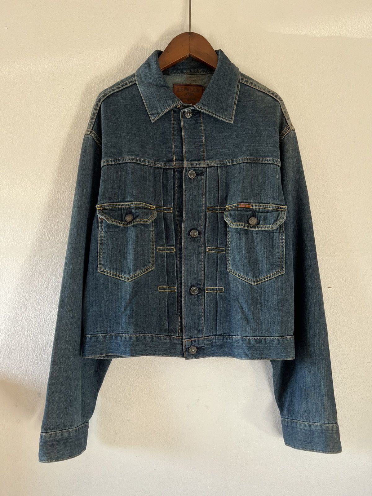 Vintage Vintage Blue Way Denim Jacket Size US S / EU 44-46 / 1 - 1 Thumbnail