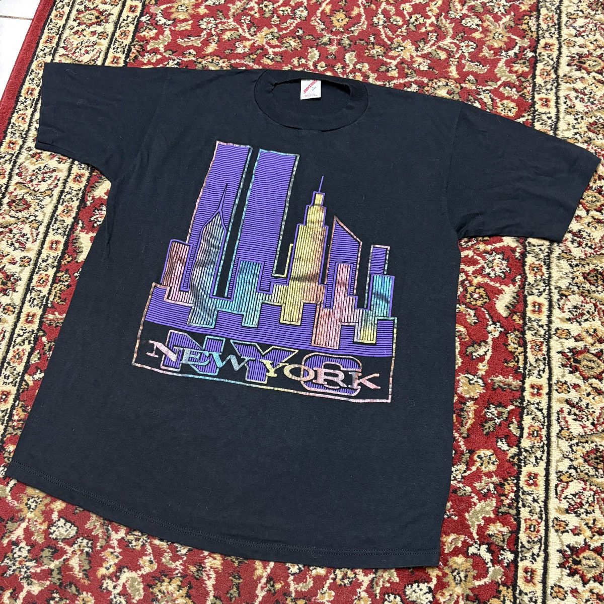 Vintage Vintage Single Stitch New York NYC Tee Size US L / EU 52-54 / 3 - 1 Thumbnail