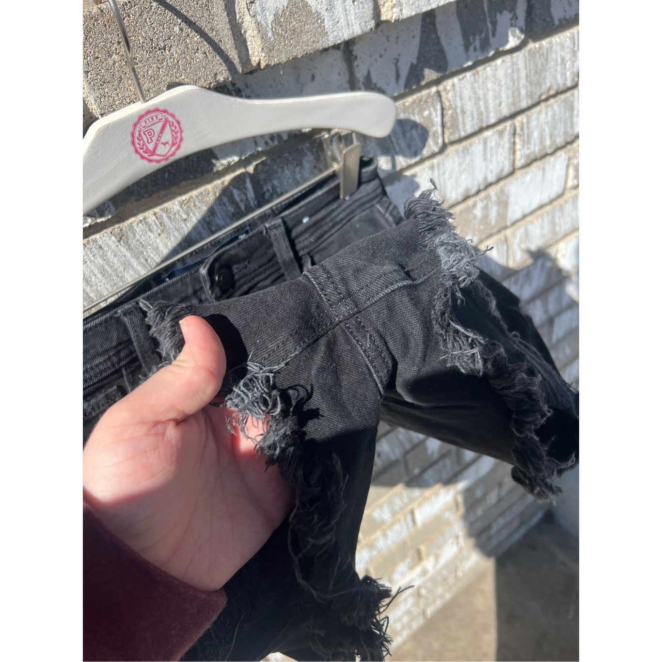 Hollister Hollister Black Curvy Ultra High-Rise Mom Short 3” Shorts Wo Size 25" / US 0 / IT 36 - 4 Thumbnail