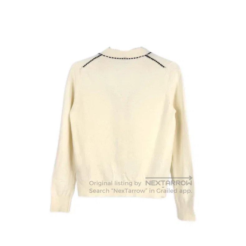 Hermes Hermes White Silver Buckle Cashmere Cardigan Size XS / US 0-2 / IT 36-38 - 2 Thumbnail