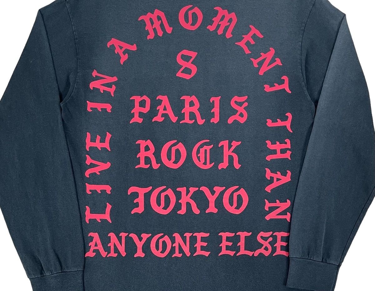 Archival Clothing SUNFADED 8 PARIS ROCK TOKYO “LIVE IN A MOMENT” LONG  SLEEVE | Grailed