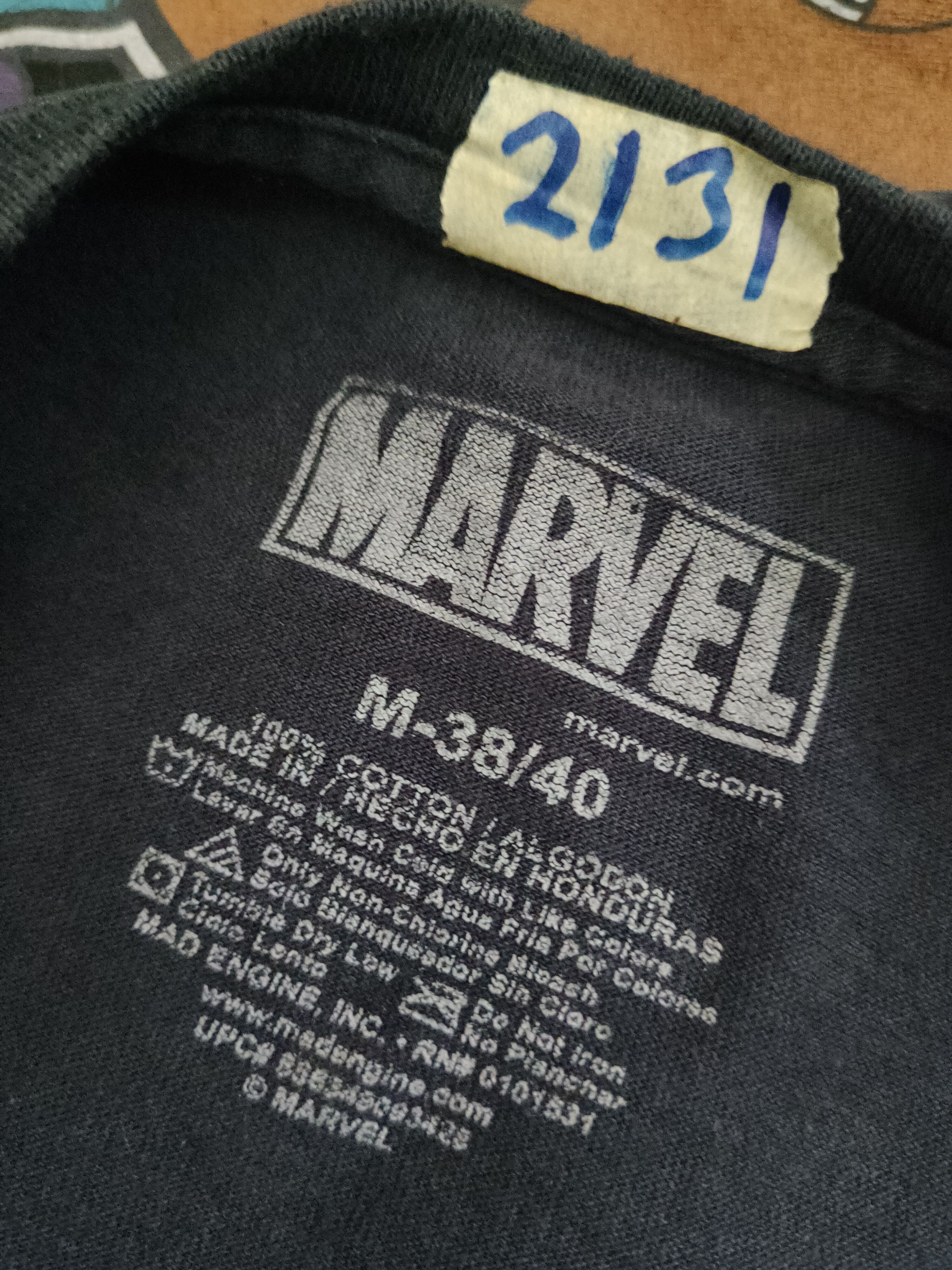 Japanese Brand × Marvel Comics × Vintage DL Marvel Black Wolverine Short Sleeve T-shirt #2131 Size US M / EU 48-50 / 2 - 11 Thumbnail