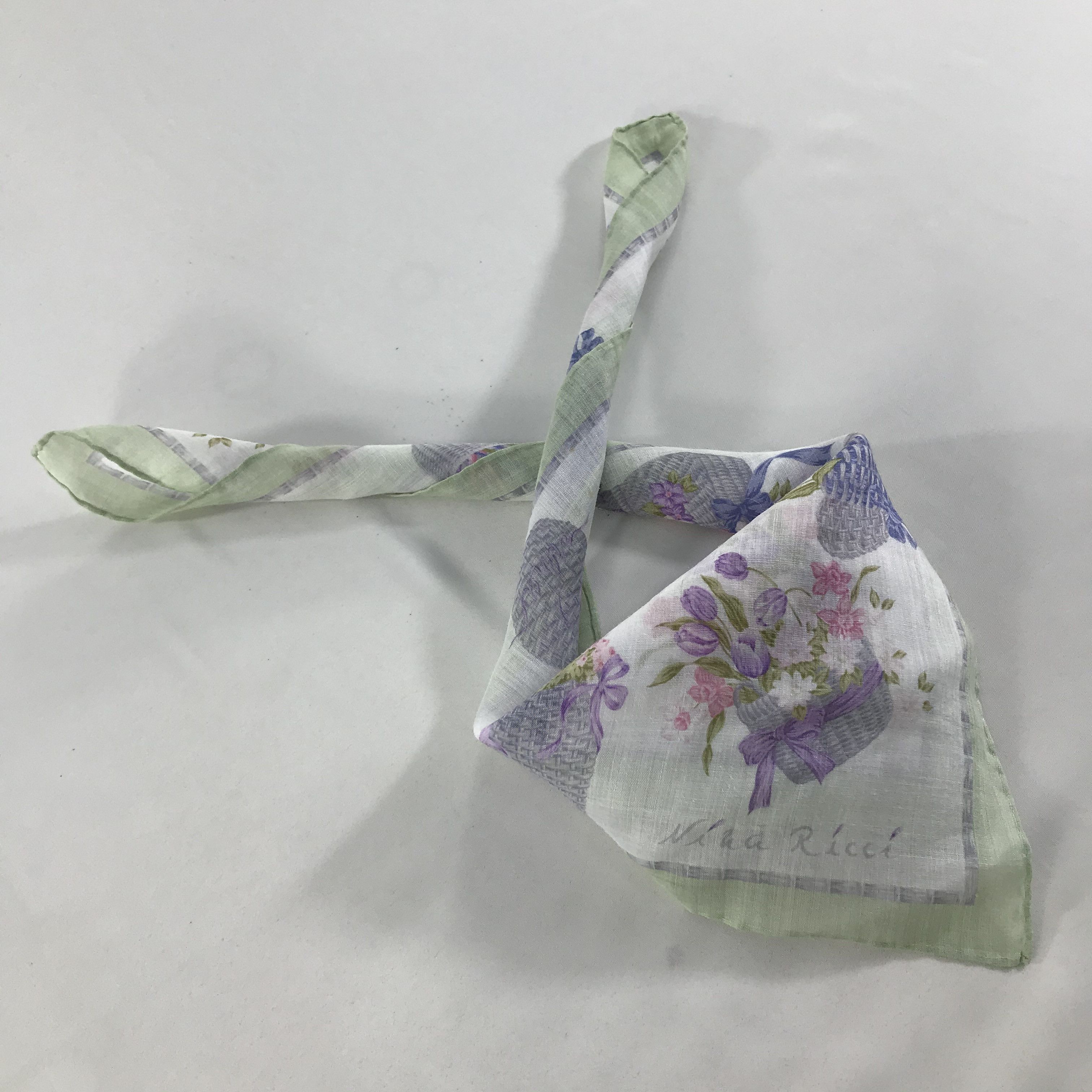Nina Ricci × Vintage Nina Ricci Bandana / Handkerchief / Neckerchief - S1753 Size ONE SIZE - 4 Thumbnail