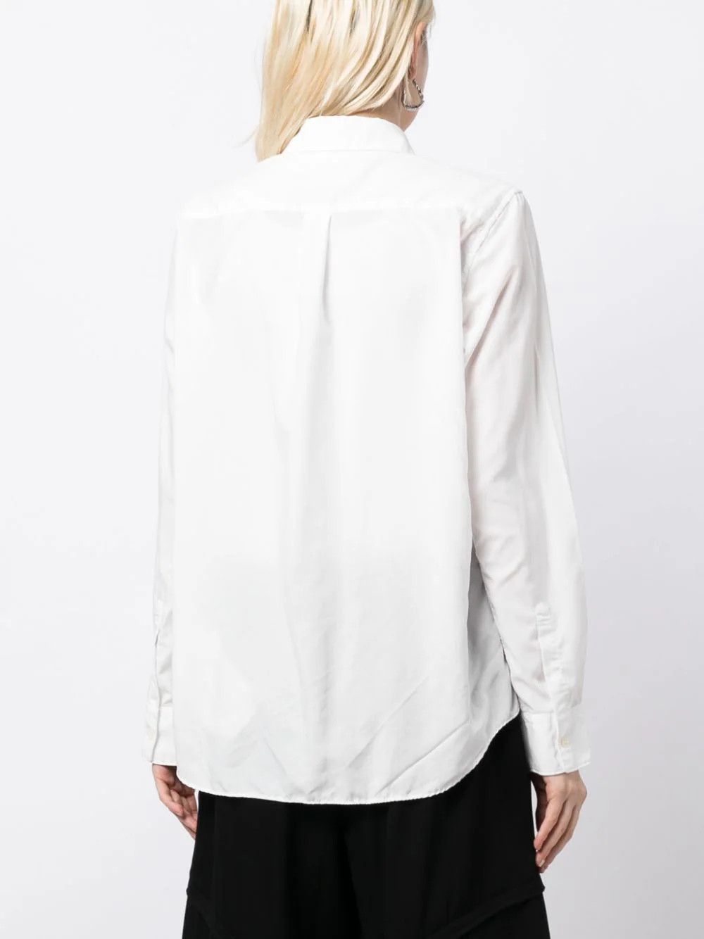Comme des Garcons o1mle0824 Applique Detail Shirt in White Size L / US 10 / IT 46 - 4 Thumbnail