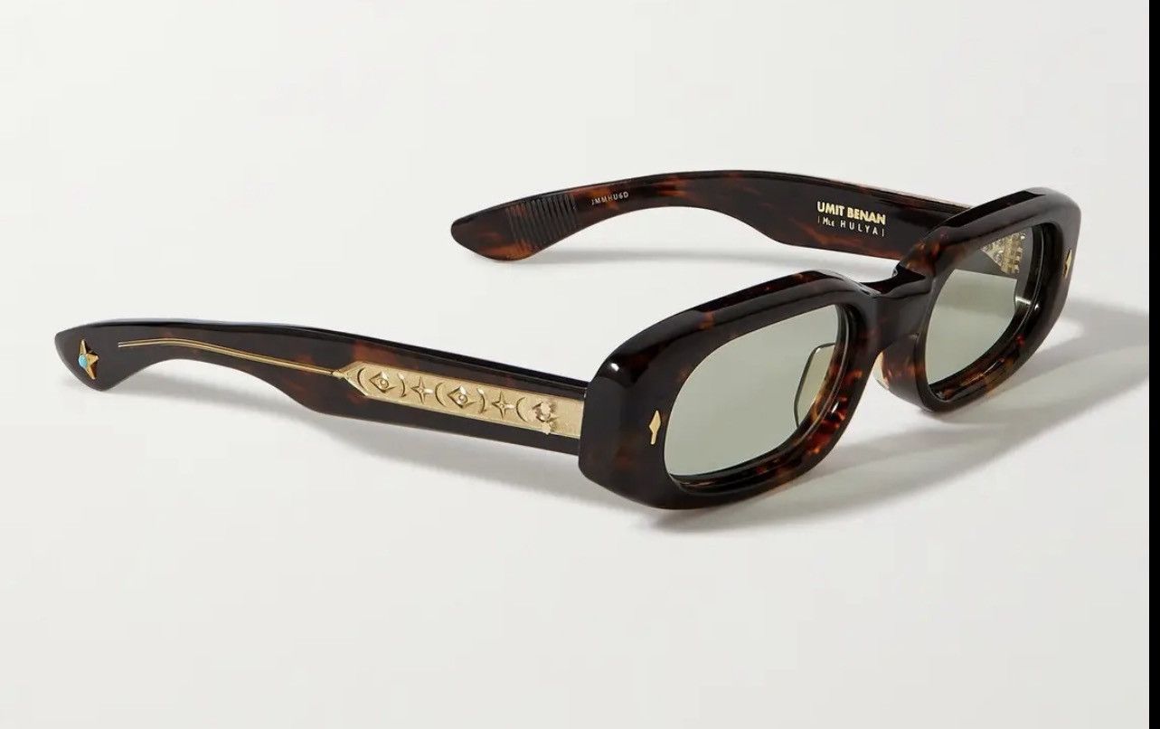 Jacques Marie Mage UMIT BENAN HULYA OVAL FRAME ACETATE SUNGLASSES 70/150 Size 32 - 1 Thumbnail