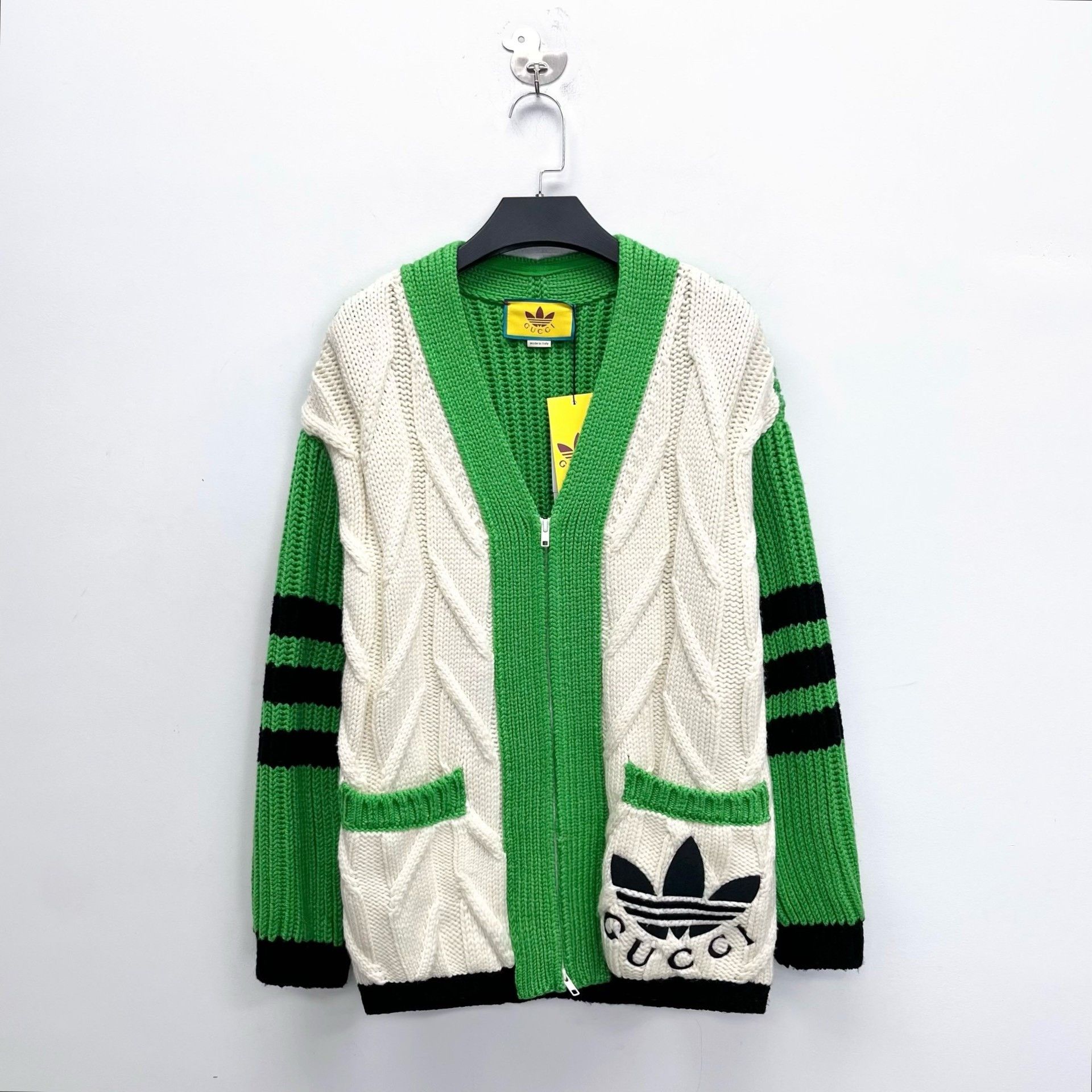 Gucci Gucci x Adidas Logo Knit Cardigan Size US S / EU 44-46 / 1 - 1 Thumbnail
