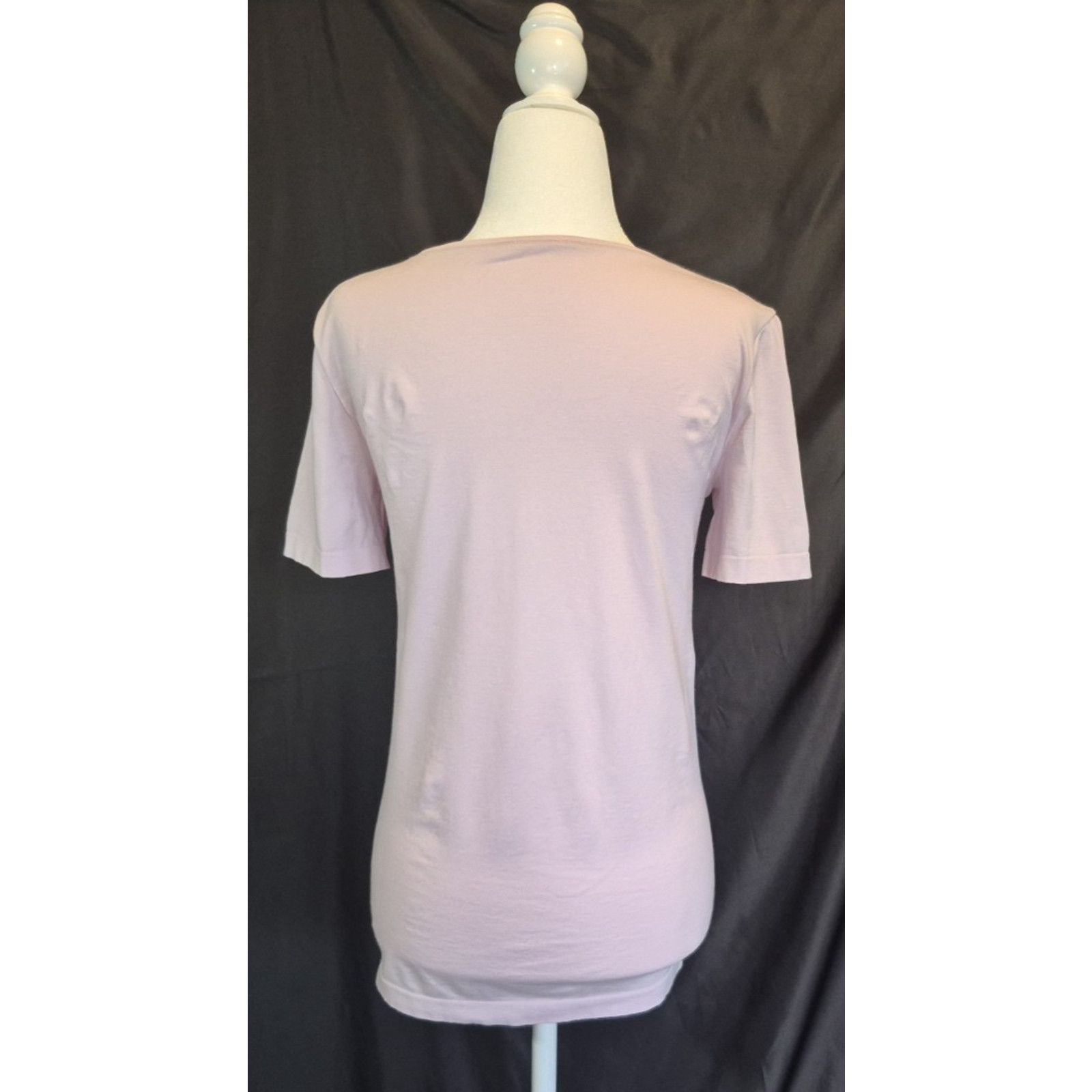 Wolford Wolford Womens Light Pink Cottone Nylon V-Neck Top Medium Size M / US 6-8 / IT 42-44 - 2 Thumbnail