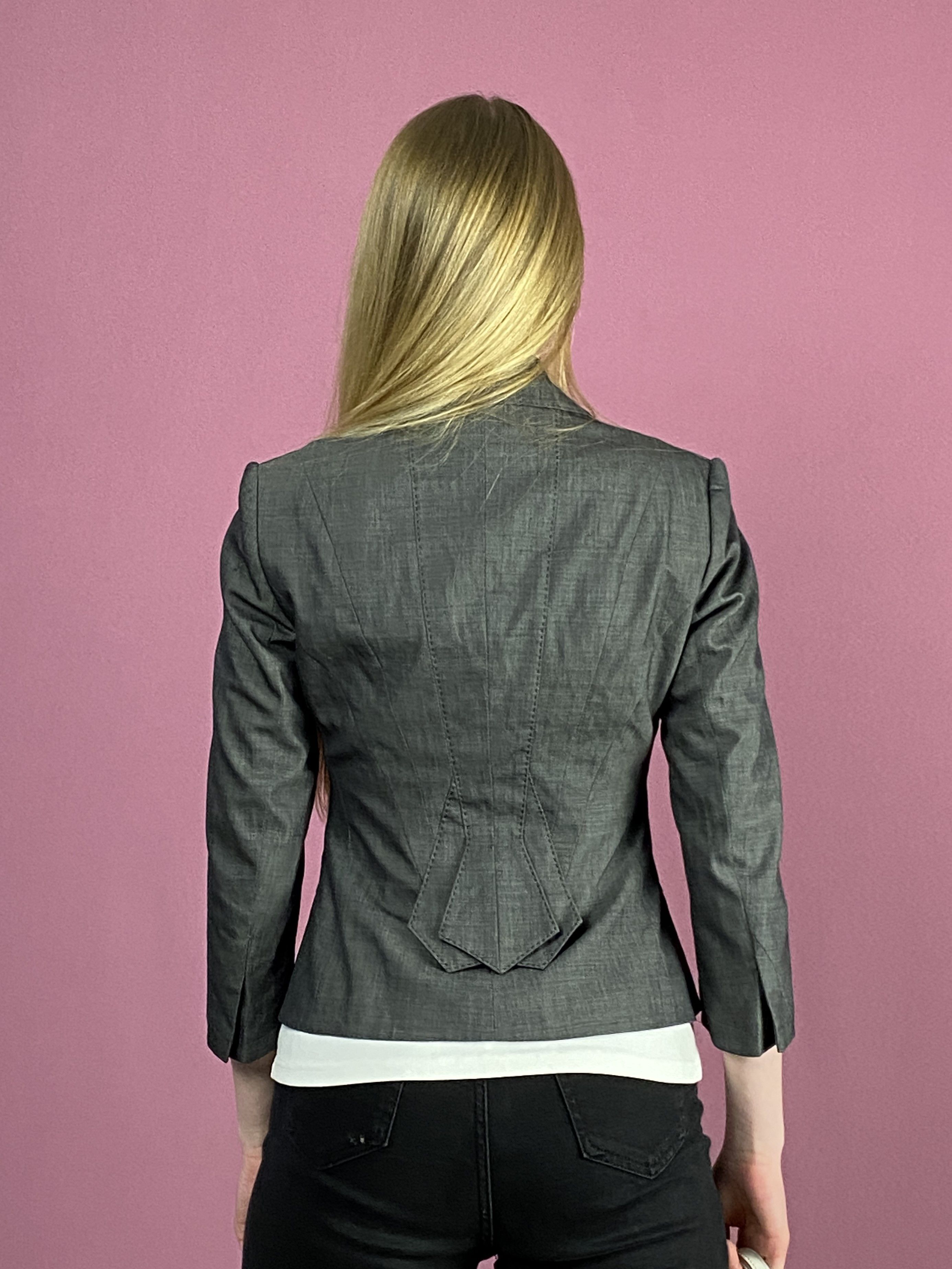 Karen Millen Karen Millen Vintage Women's Blazer Jacket - US 6 Wool Blend Size M / US 6-8 / IT 42-44 - 3 Thumbnail