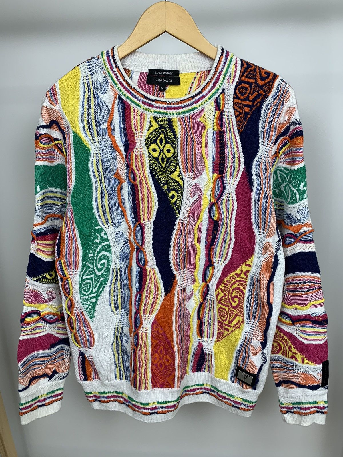 Carlo Colucci × Designer Rare Carlo Colucci Rundhals Pullover Conteduca Heavy Knit Size US M / EU 48-50 / 2 - 3 Thumbnail