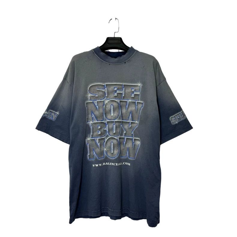 Other Balenciaga Diamond haze blue short sleeve Size US S / EU 44-46 / 1 - 1 Thumbnail