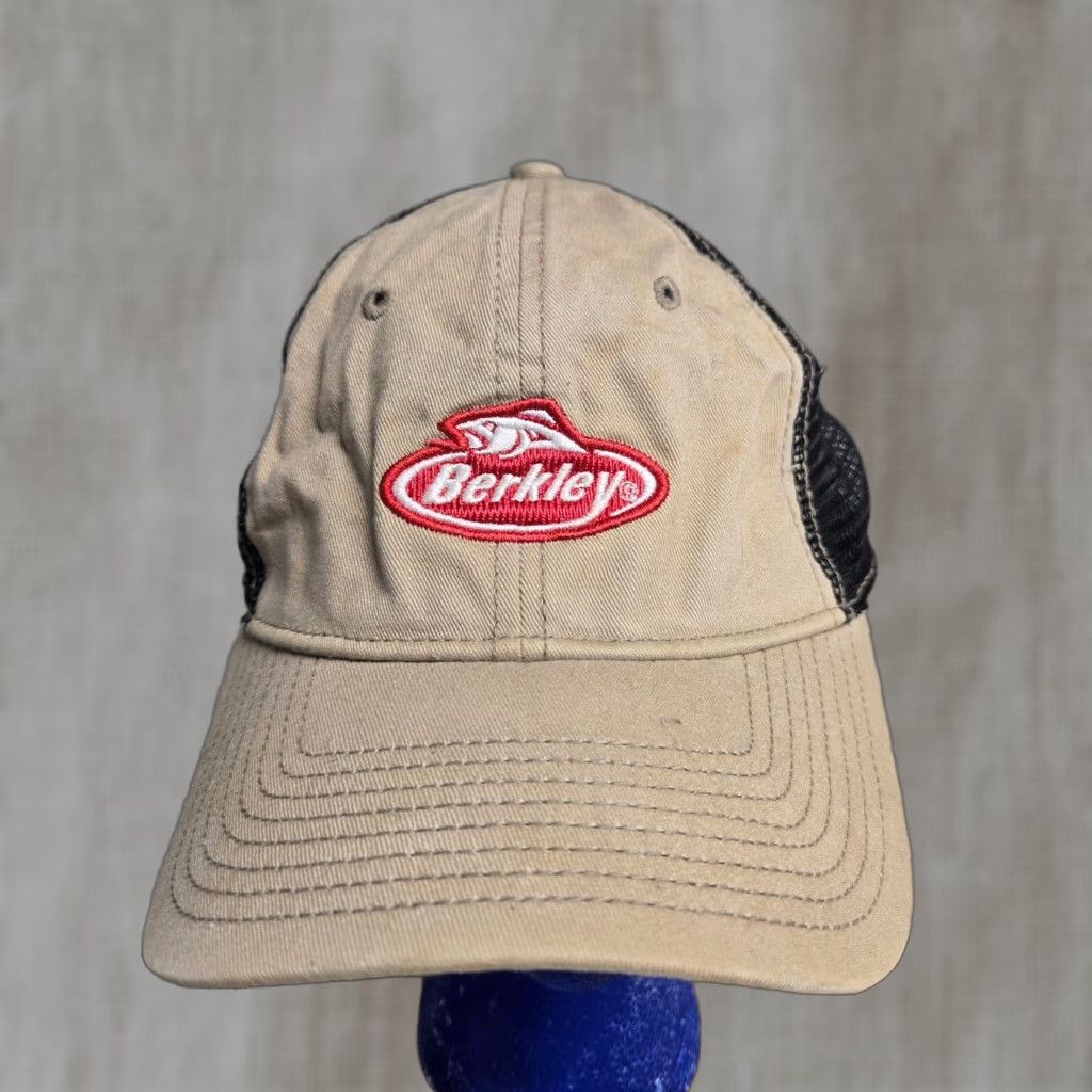 berkley fishing cap Profile Walleye Trucker Hat making it perfect for long days on the water or outdoors Trucker Fishing Hats Performance Logo