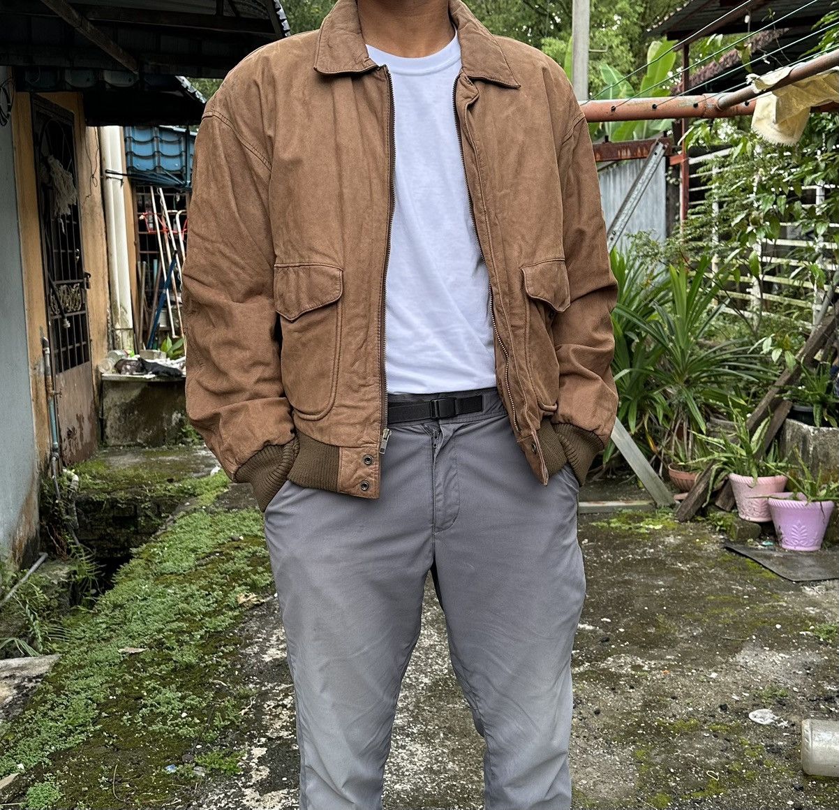 Vintage 👹Vintage Wilsons X Thinsulate Aviator Leather Bomber Jacket Size US M / EU 48-50 / 2 - 2 Thumbnail