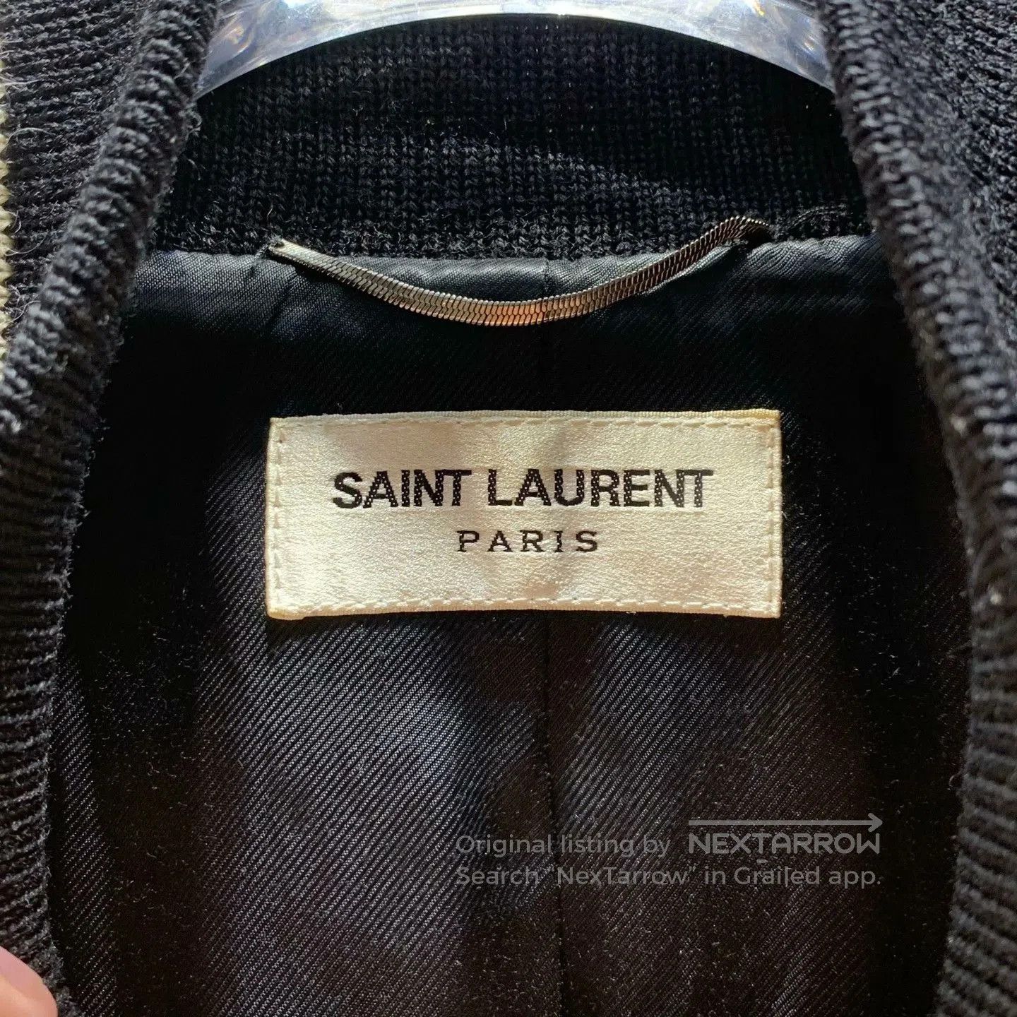 Saint Laurent Paris Saint Laurent Striped Baseball Jacket. Size US M / EU 48-50 / 2 - 3 Thumbnail