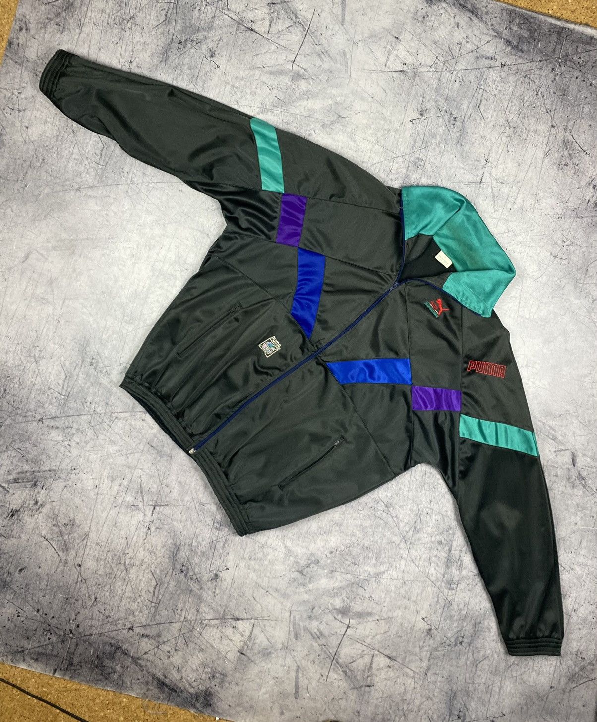 Puma Vintage 90s Puma International Track Jacket Size US M / EU 48-50 / 2 - 2 Thumbnail