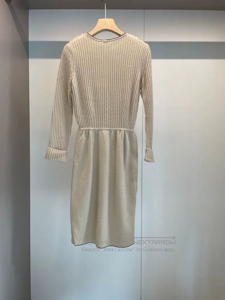 Fendi Fendi Beige wool angora rabbit fur dress Size XS / US 0-2 / IT 36-38 - 2 Thumbnail