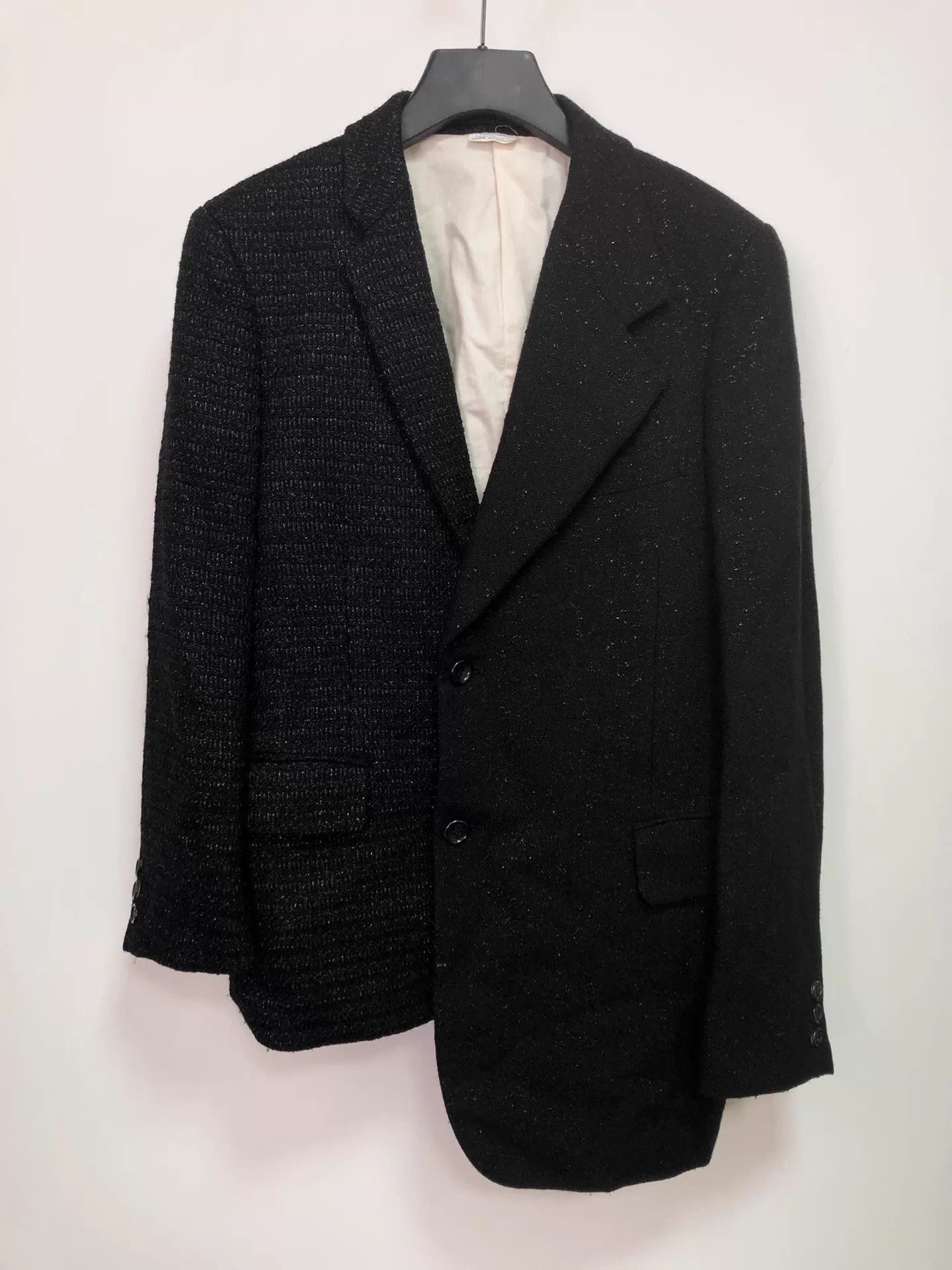 Comme des Garcons CDG 17AW Boy Hood Asymmetric Silver-Threaded S Jacket Size US S / EU 44-46 / 1 - 1 Thumbnail