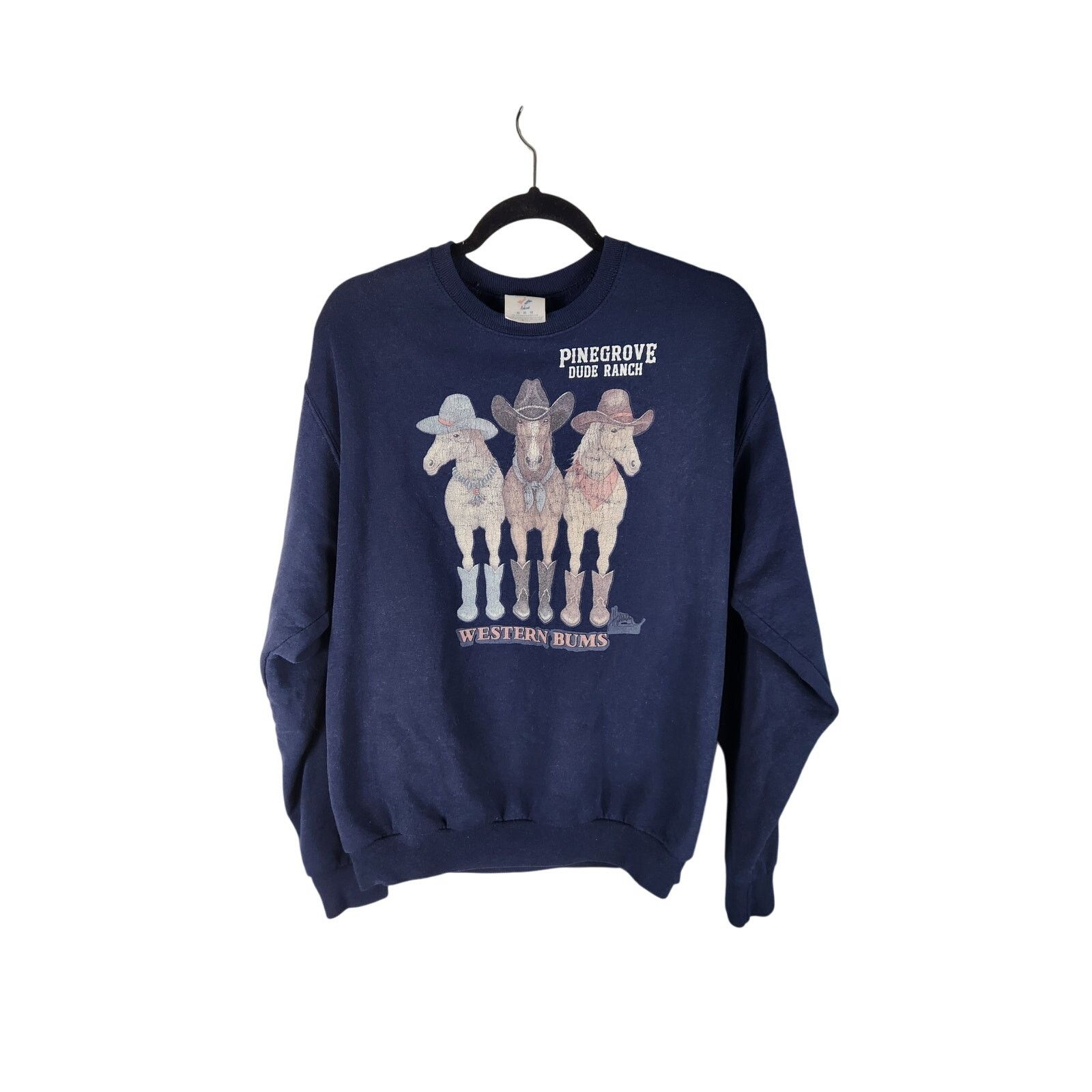 Jerzees Vintage Pinegrove Dude Ranch Double Sided Crewneck men's M Size US M / EU 48-50 / 2 - 1 Thumbnail