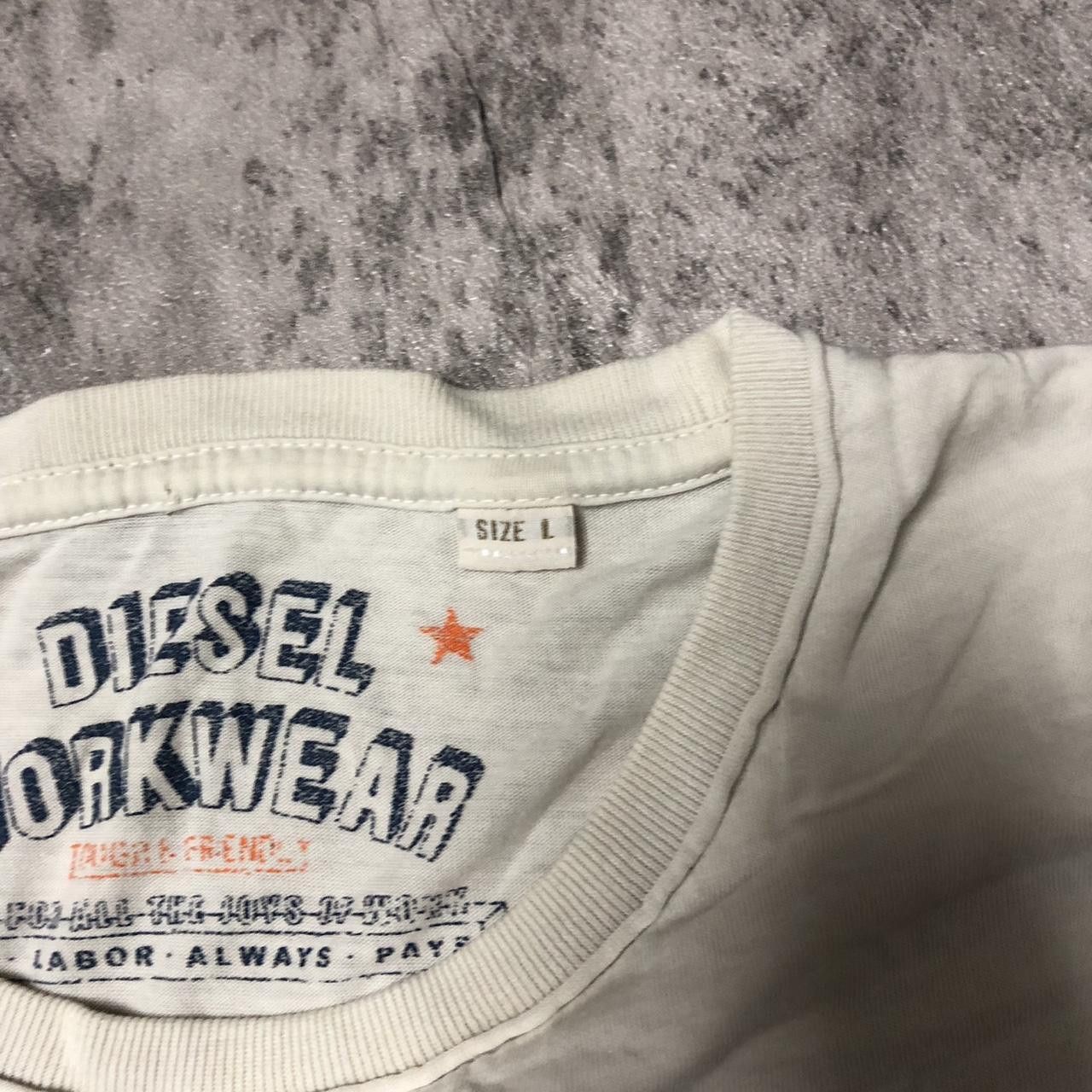 Diesel Beige tshirt vinatge diesel boxy Size US L / EU 52-54 / 3 - 4 Thumbnail