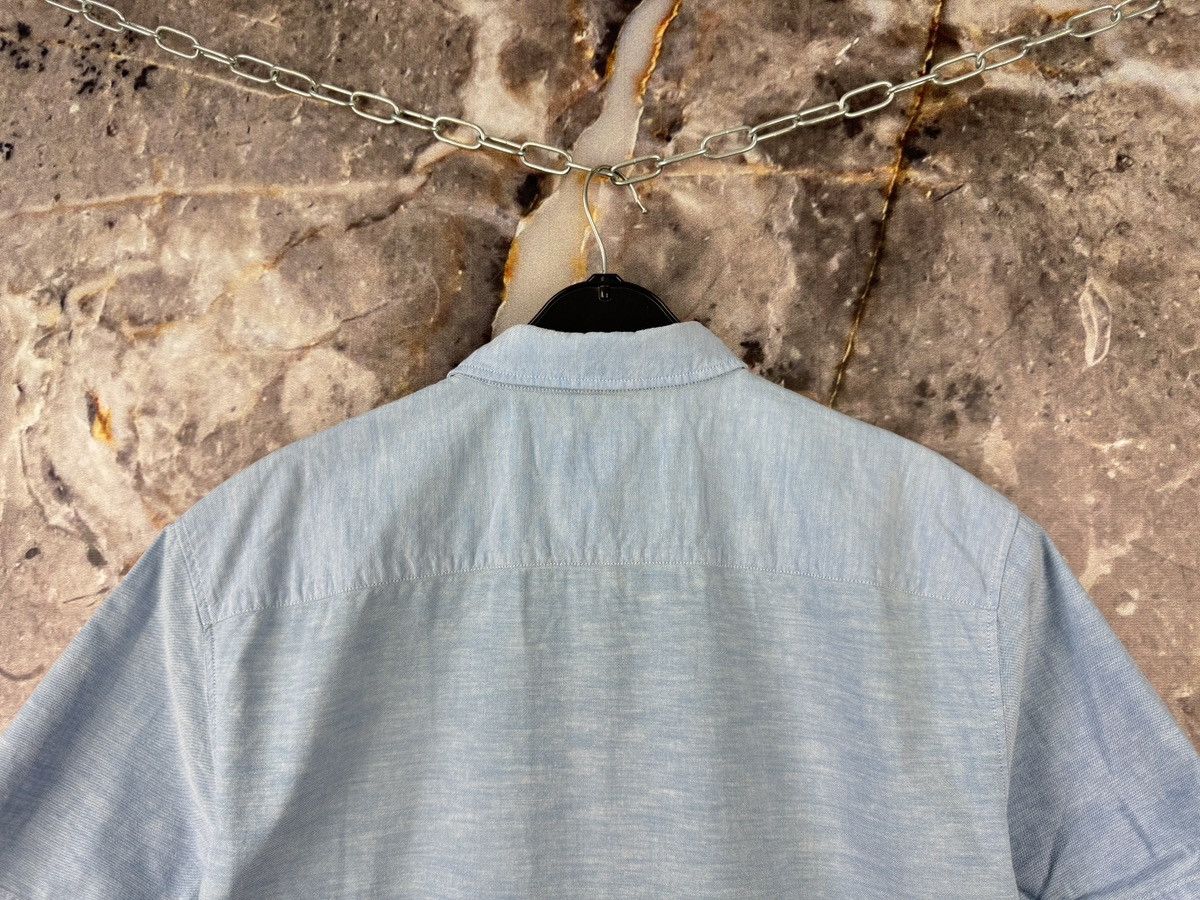 Hugo Boss Hugo Boss Light Blue Short Sleeve Button-Up Shirt Large Size US L / EU 52-54 / 3 - 12 Thumbnail