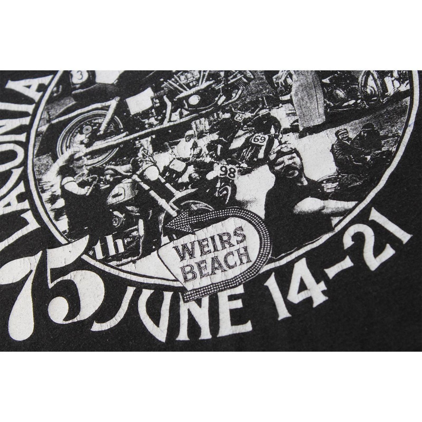 Lee Vintage 90's Black Lee Motorcycle Week Graphic Tee Size US XL / EU 56 / 4 - 6 Thumbnail