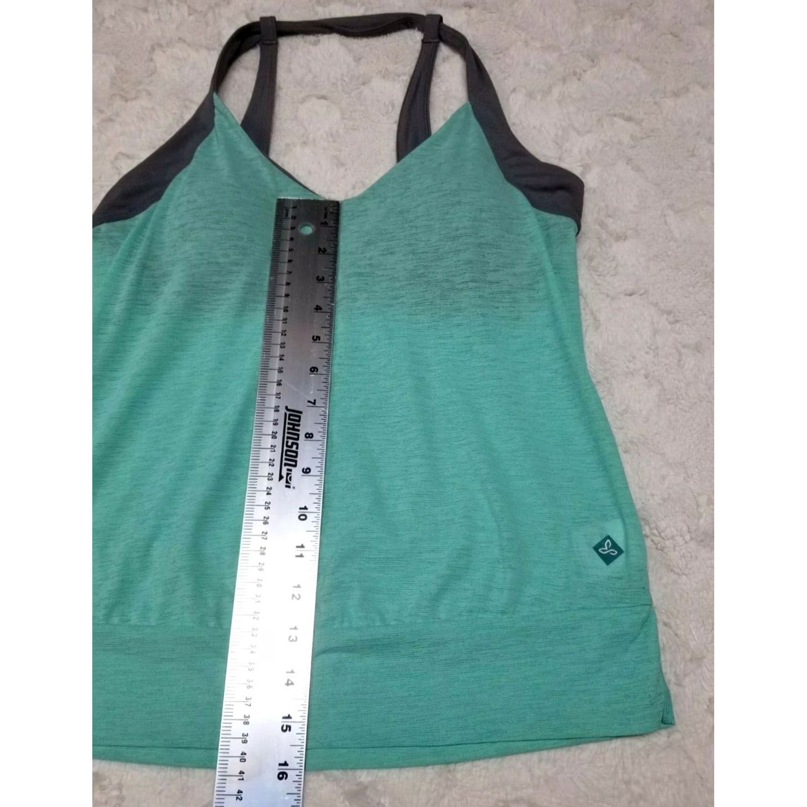 Prana prAna Womens Athletic Yoga Tank Top Blue Gray XS Scoop Neck Sleeveless Pullover Regular Fit Size XS / US 0-2 / IT 36-38 - 6 Thumbnail