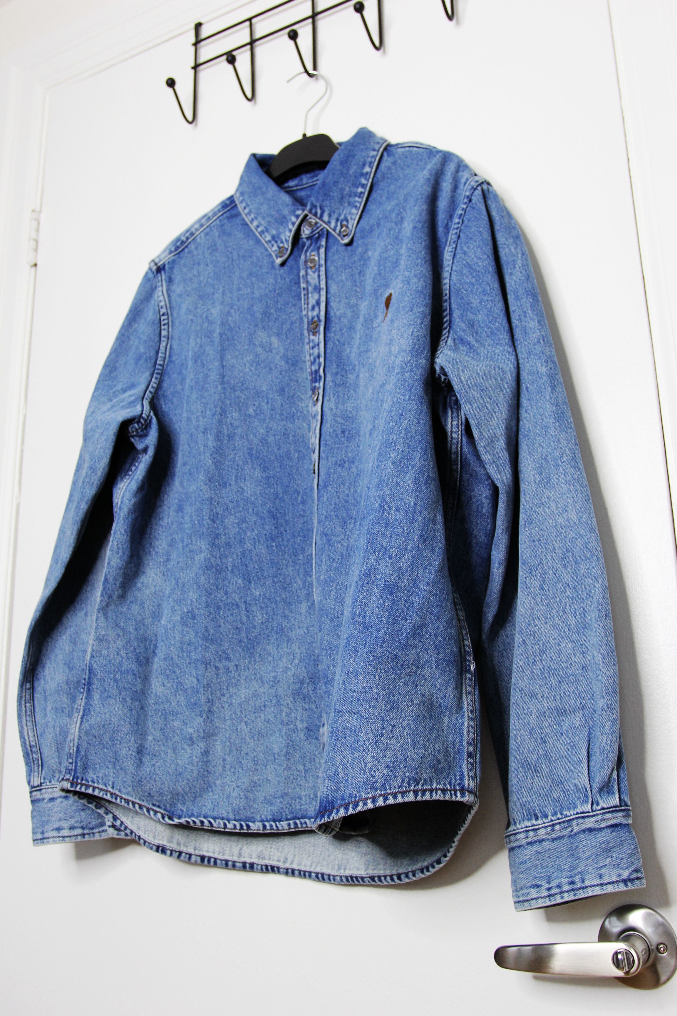 AMI BNWT AW25 AMI FADED DENIM SHIRT L Size US L / EU 52-54 / 3 - 5 Thumbnail