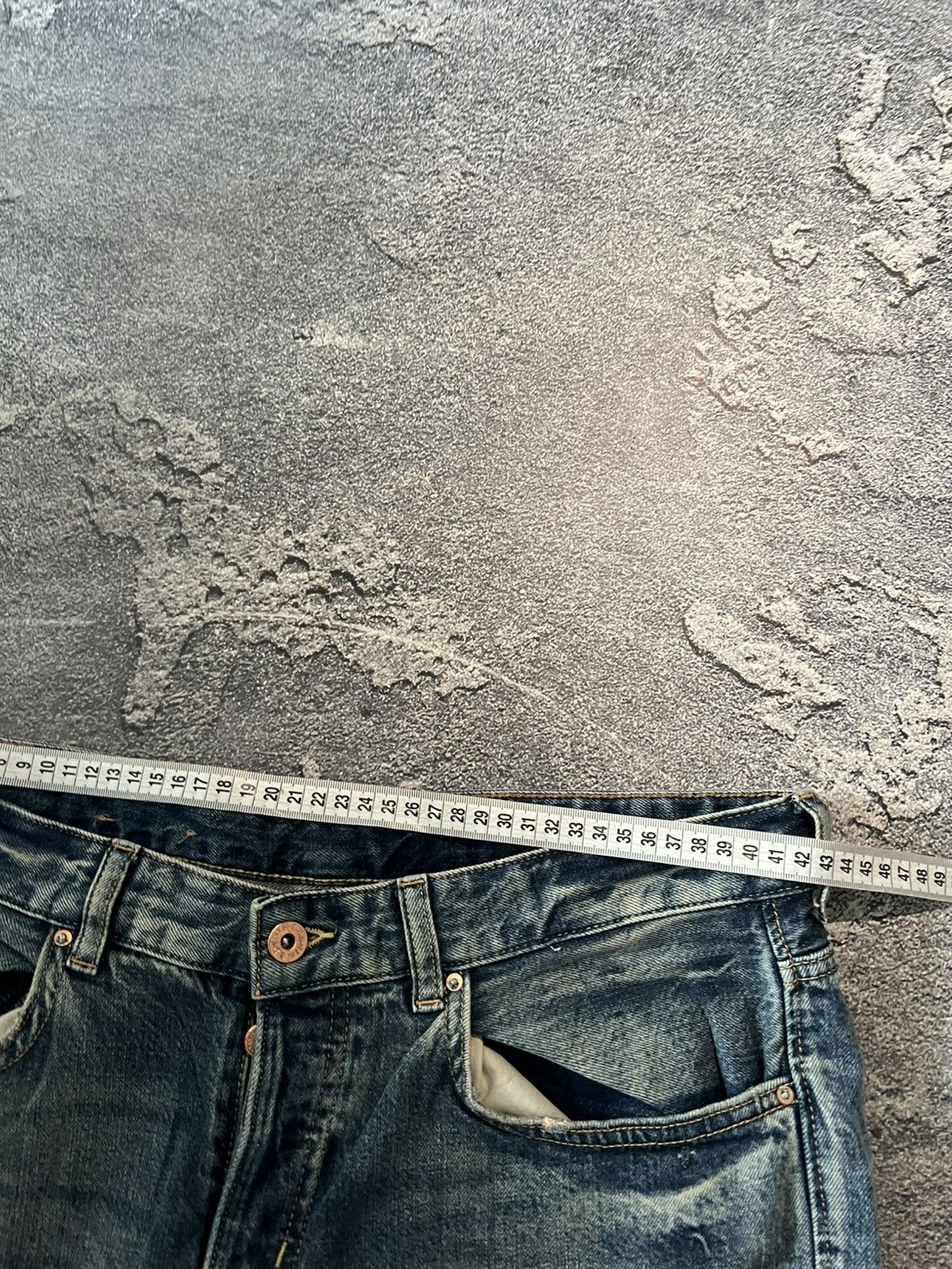 Japanese Brand Distressed Vintage Slim Archival Jeans Retro Style Size US 32 / EU 48 - 6 Thumbnail