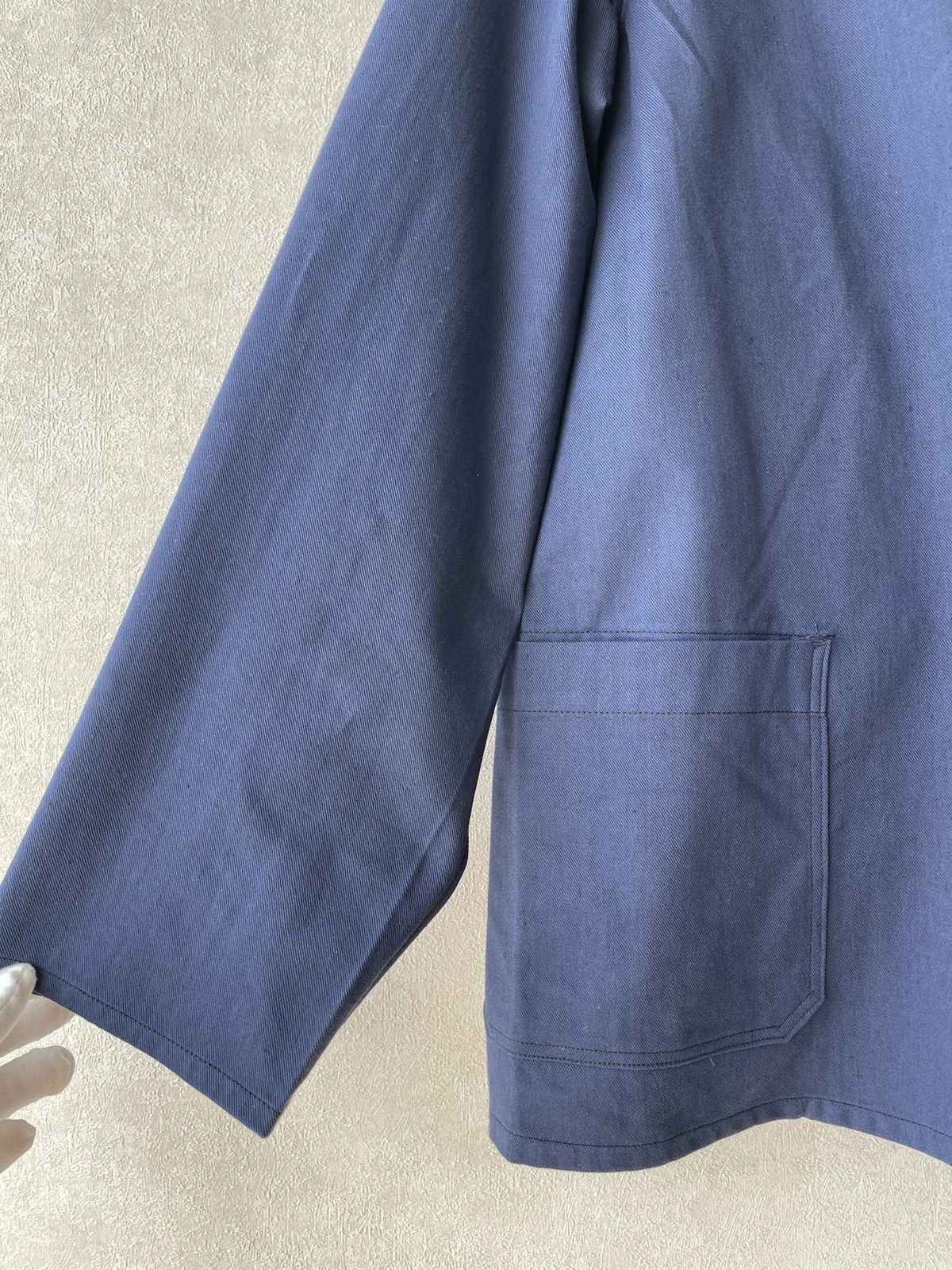 Le Laboureur Vintage 70s French Sanfor Chore Work Jacket Button Up Size US L / EU 52-54 / 3 - 3 Thumbnail