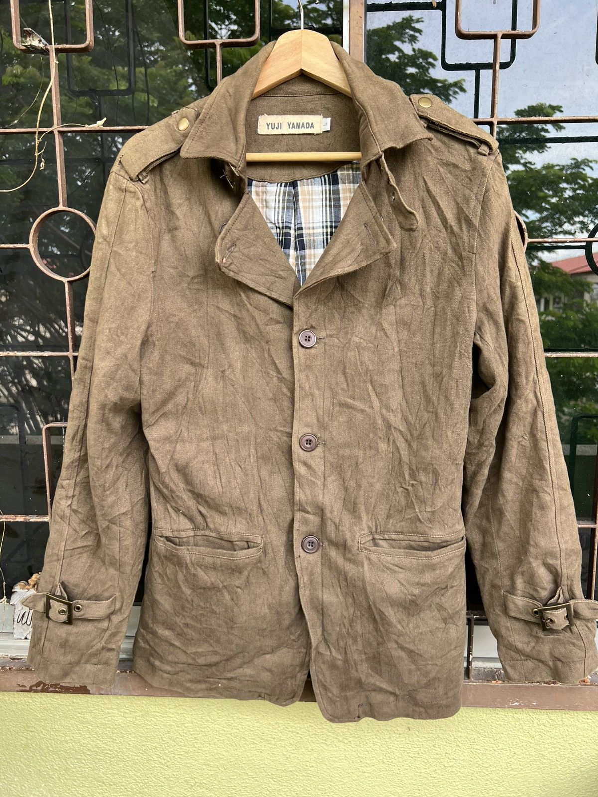 Yuji Yamada Yuji Yamada brown utility jacket button Size US L / EU 52-54 / 3 - 1 Thumbnail