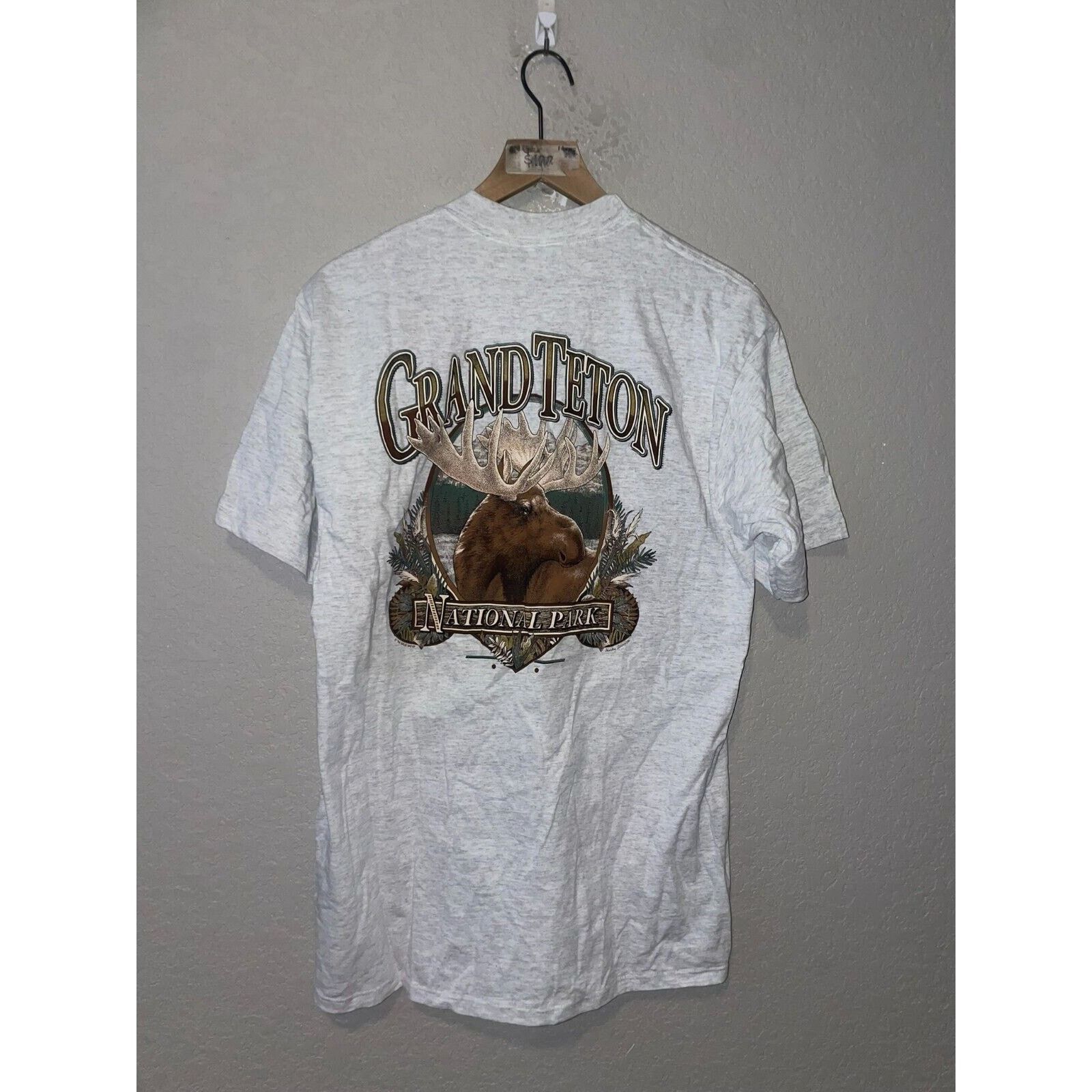 Jerzees Vintage Test Print Shirt Grand Canyon Teton Moose Tee VTG L Size US L / EU 52-54 / 3 - 9 Thumbnail