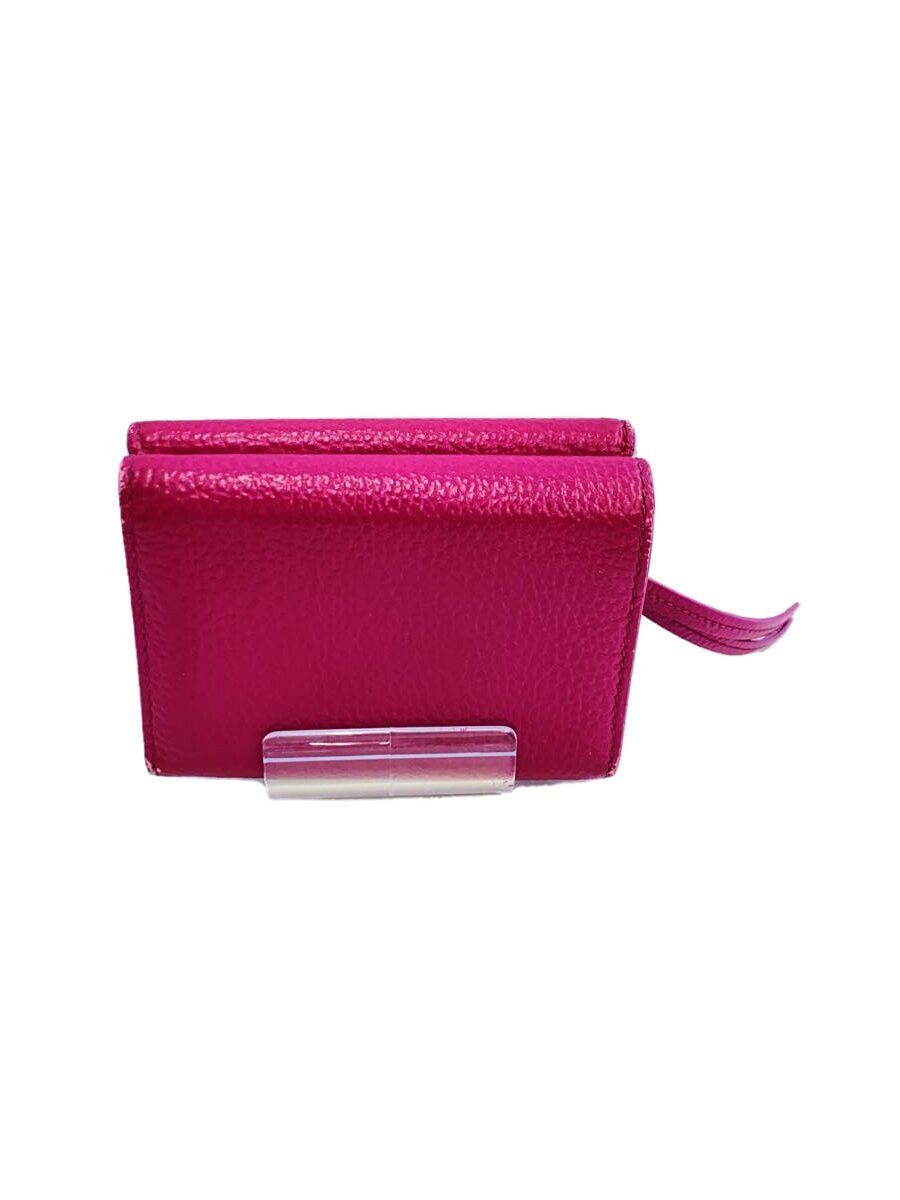 Balenciaga Balenciaga Leather Tri-Fold Wallet Pink Size ONE SIZE - 2 Thumbnail