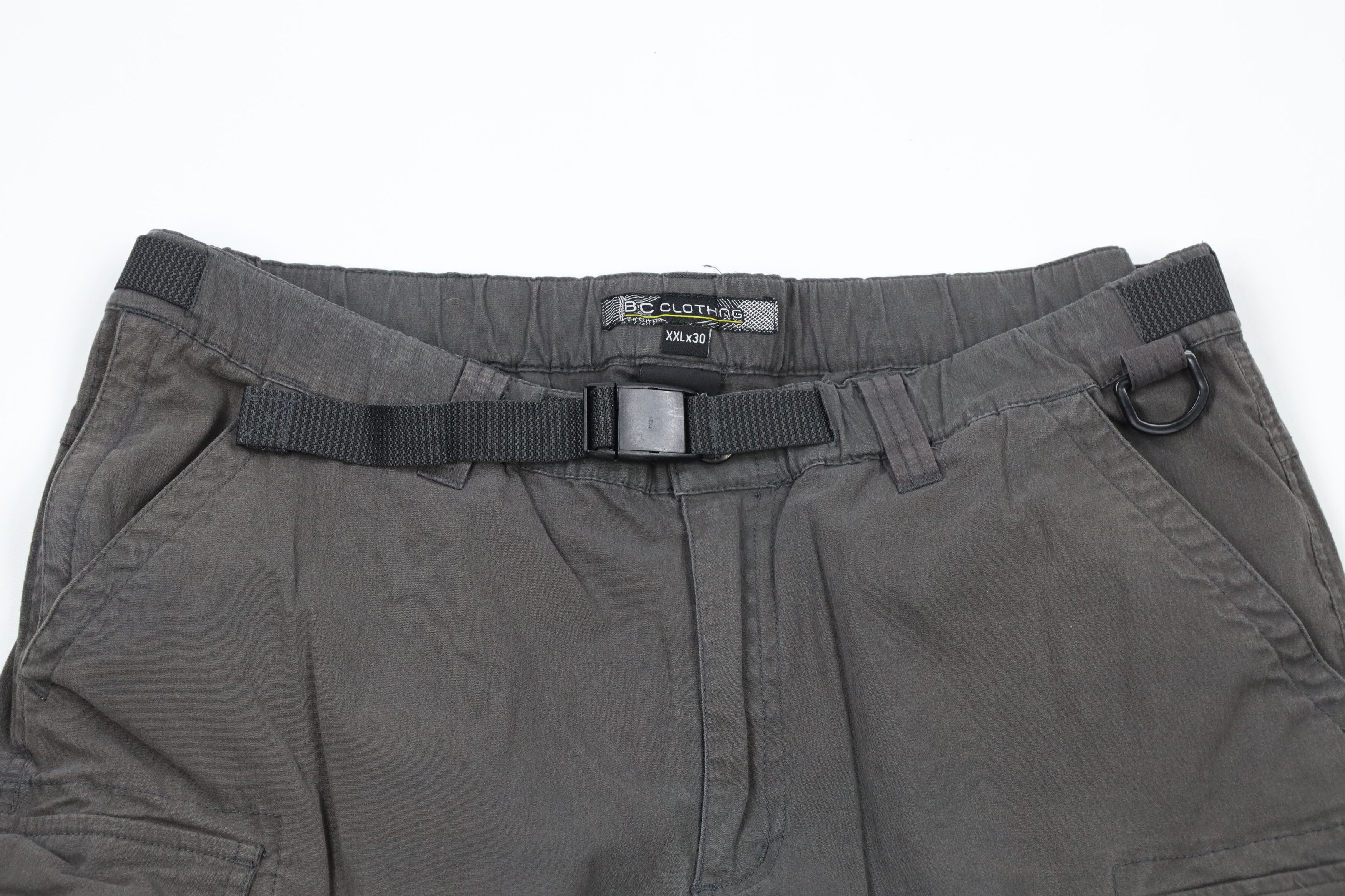 Vintage Vintage Streetwear Wide Leg Cargo Pants Short Gray Size 40 - 2 Thumbnail