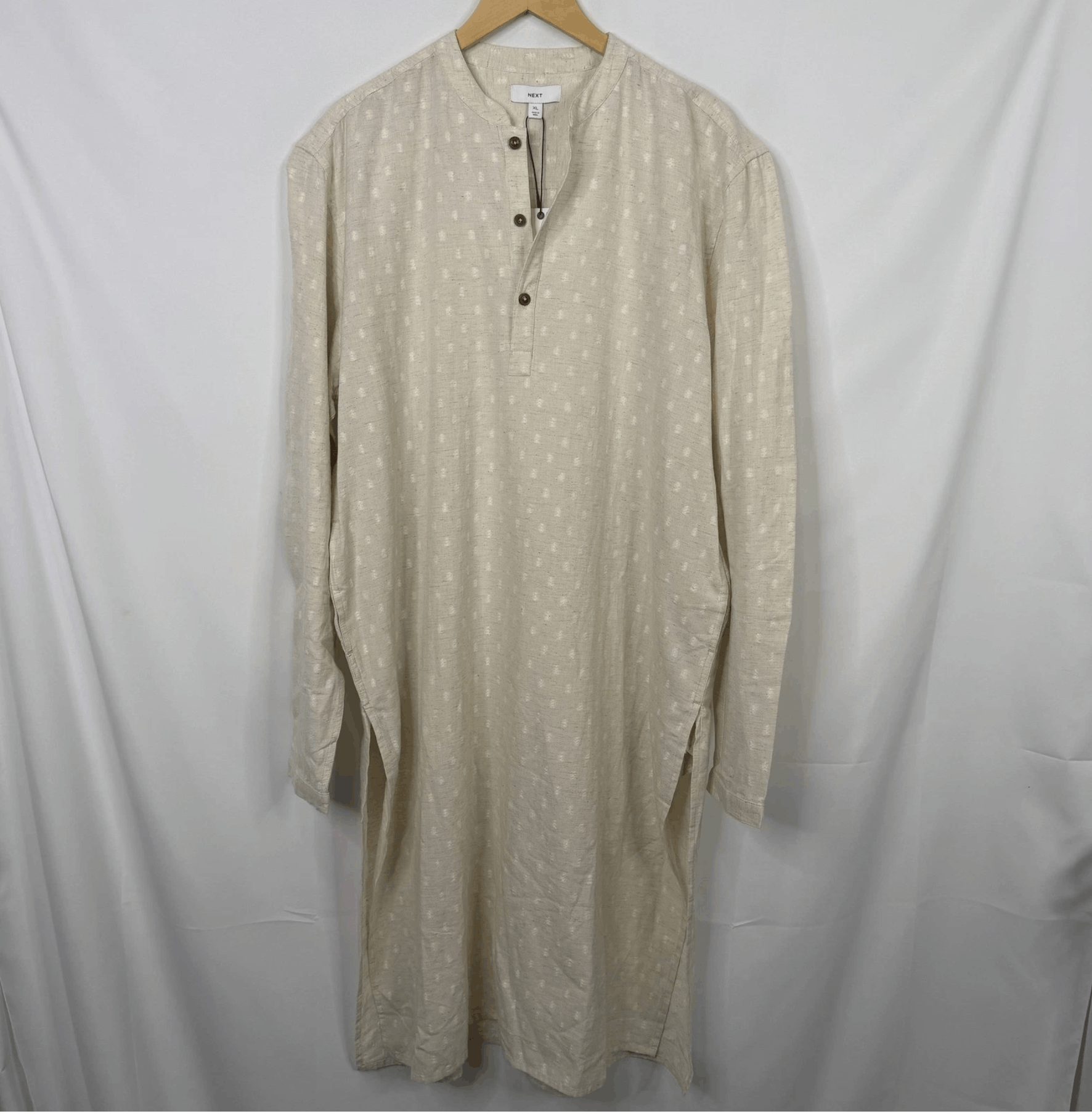 NEXT Next Mens Cotton Linen Kurta Tunic NWT Size US XL / EU 56 / 4 - 3 Thumbnail