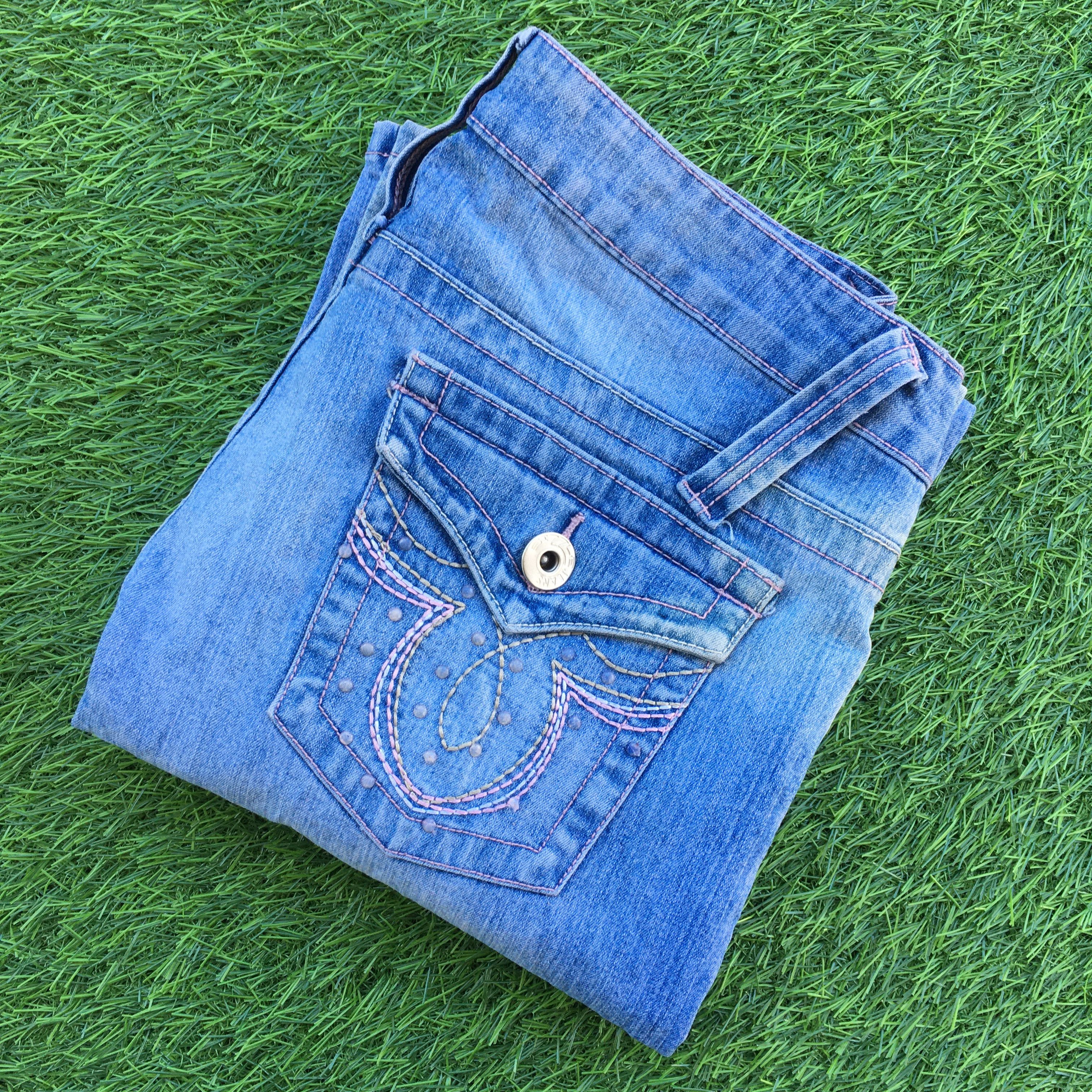 Designer × Jean Y2K Bootcut Stretch Jeans D-1016 Size 26" / US 2 / IT 38 - 9 Thumbnail