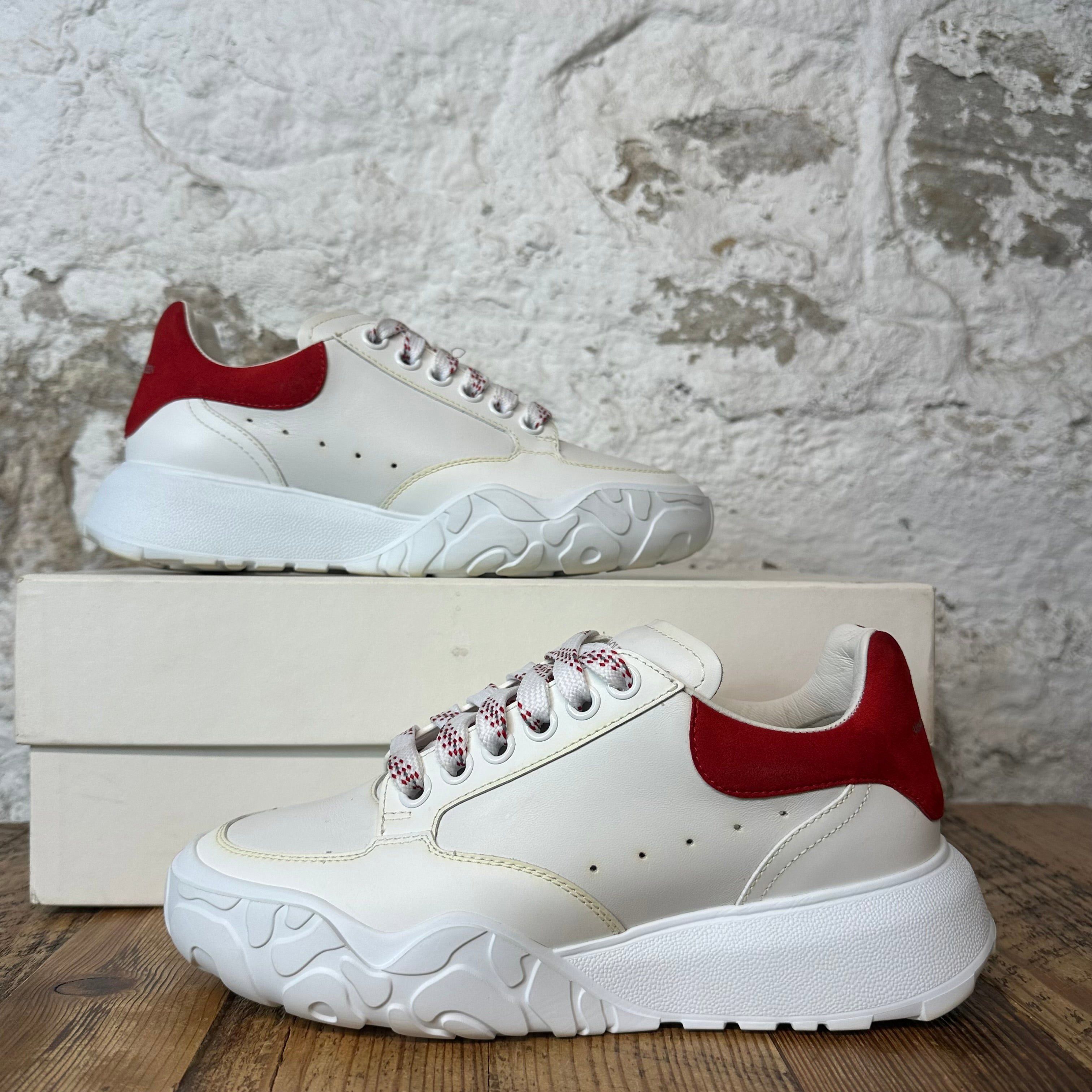 Alexander McQueen Alexander Mcqueen Red Tab White Court Sneaker Sz 5.5 (37.5) Size US 5.5 / EU 38 - 1 Thumbnail
