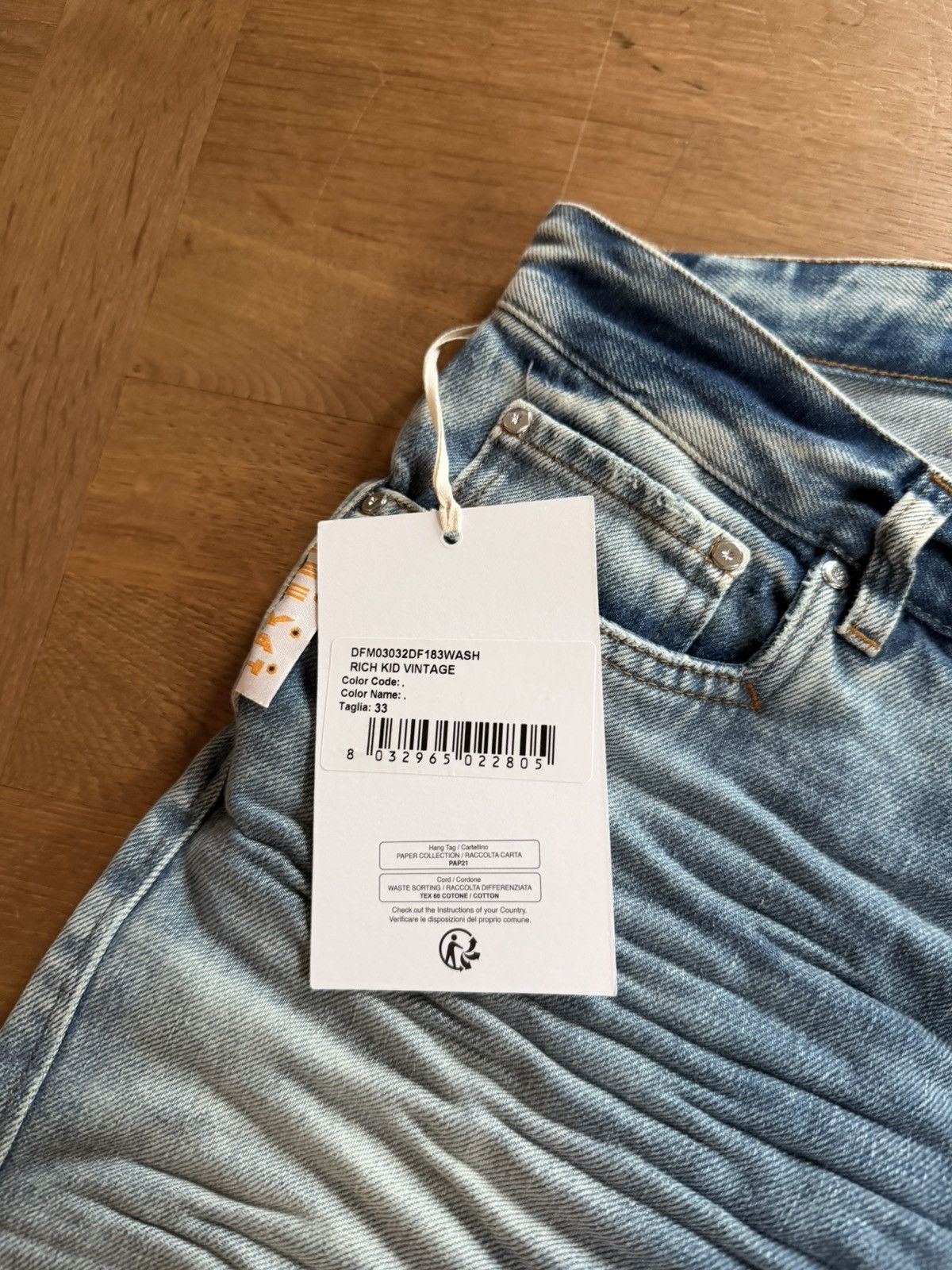 PDF PDF Channel Rich Kid Vintage denim SS26 Size US 33 - 3 Thumbnail