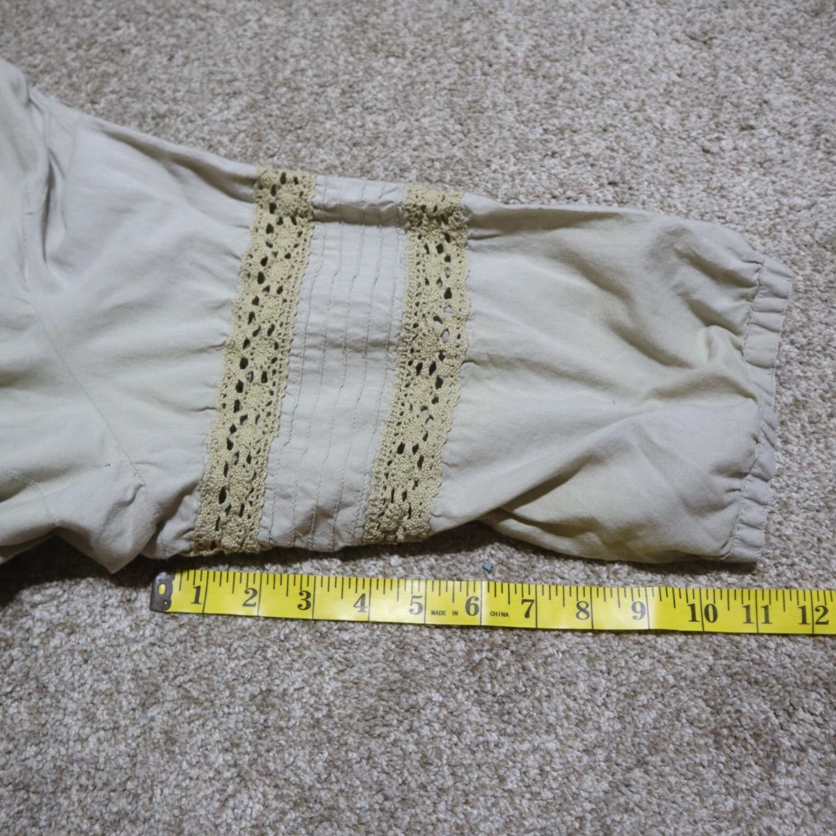 Vintage VINTAGE Mainstreet Blues Shirt Blouse - Tan Brown Plus Size 4X Womens Short Sleeve Top Size XXL / US 16-18 / IT 52-54 - 7 Thumbnail